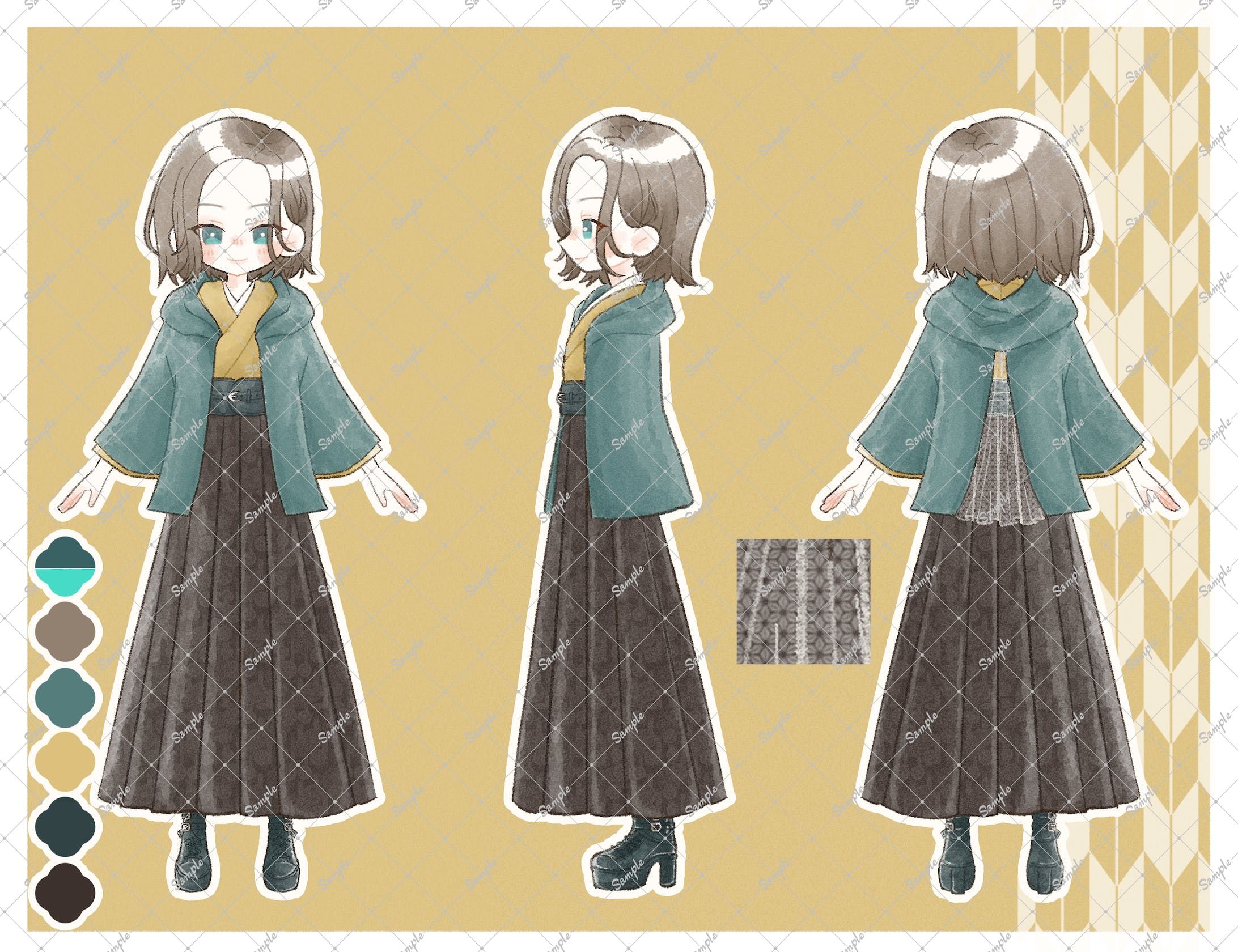 鳥名木ねねか様三面図-1