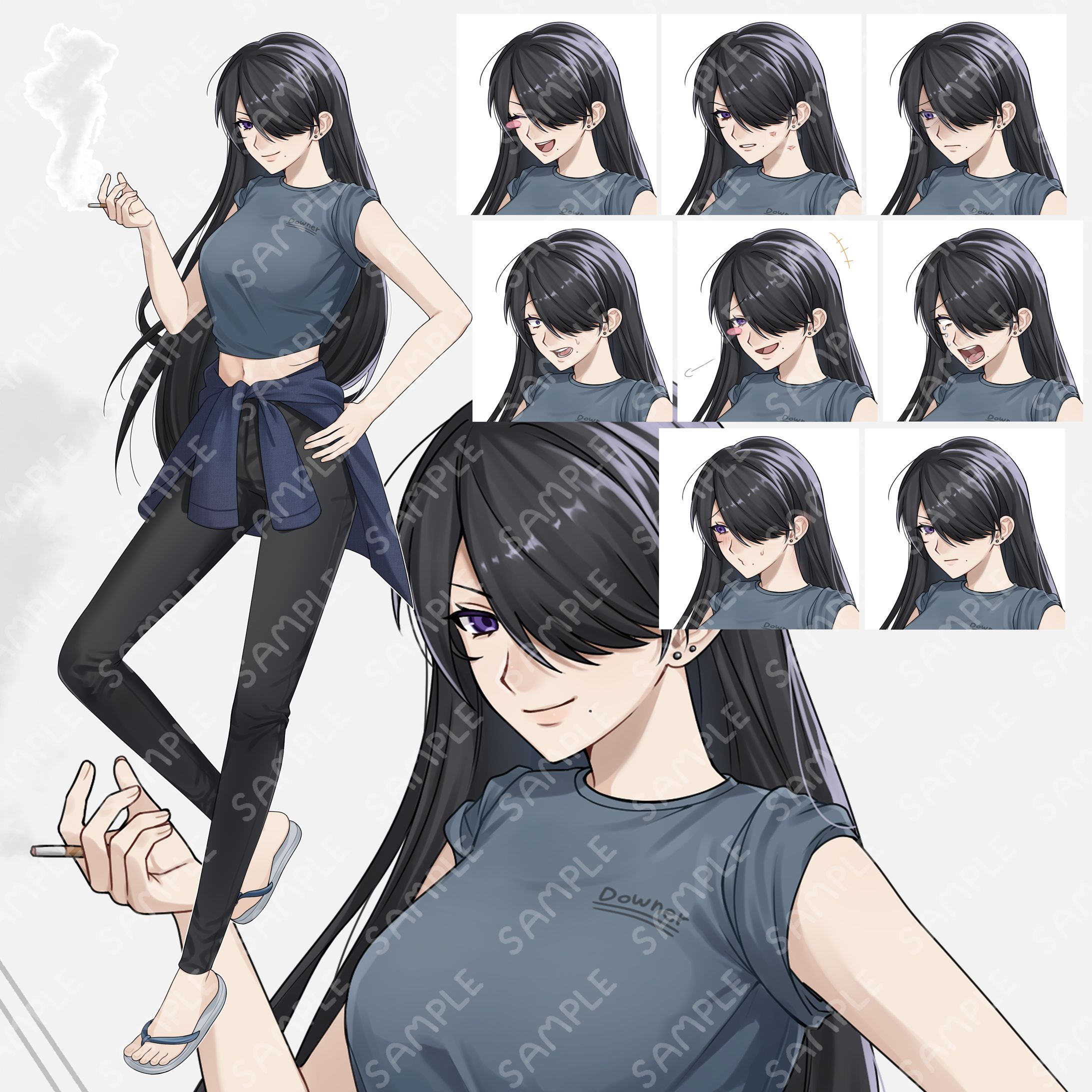 全身立ち絵(表情差分あり)-1