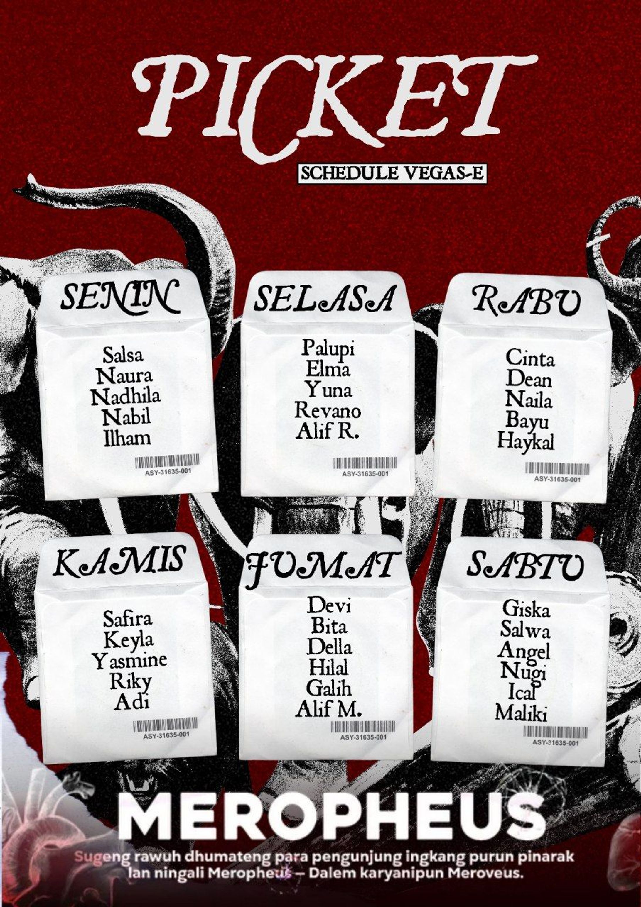 POSTER: Picket schedule-1