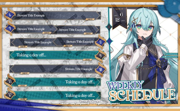 Fictio Sophia's Schedule Design