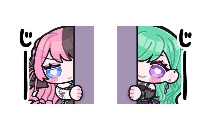 【FA スタンプ採用】ぶいすぽっ！所属 橘ひなの 様/八雲べに 様　