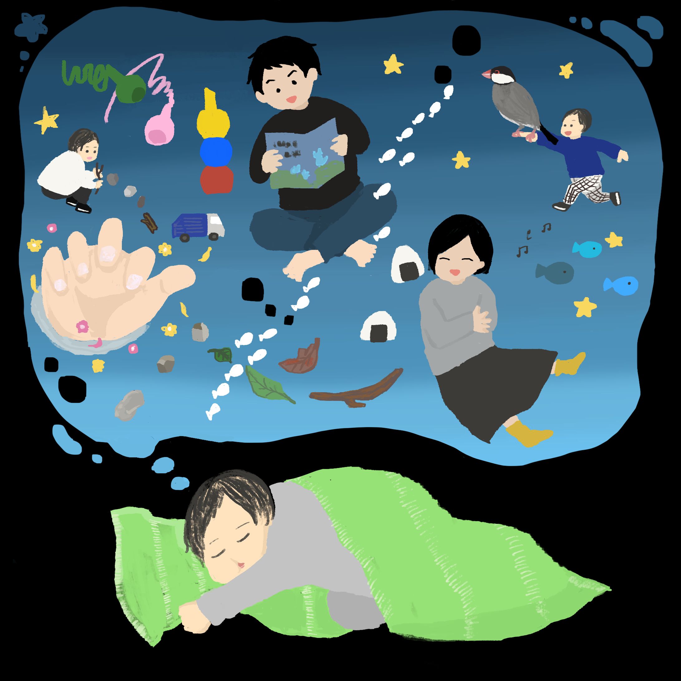 art_ippi３月テーマ「楽しい夜」-1
