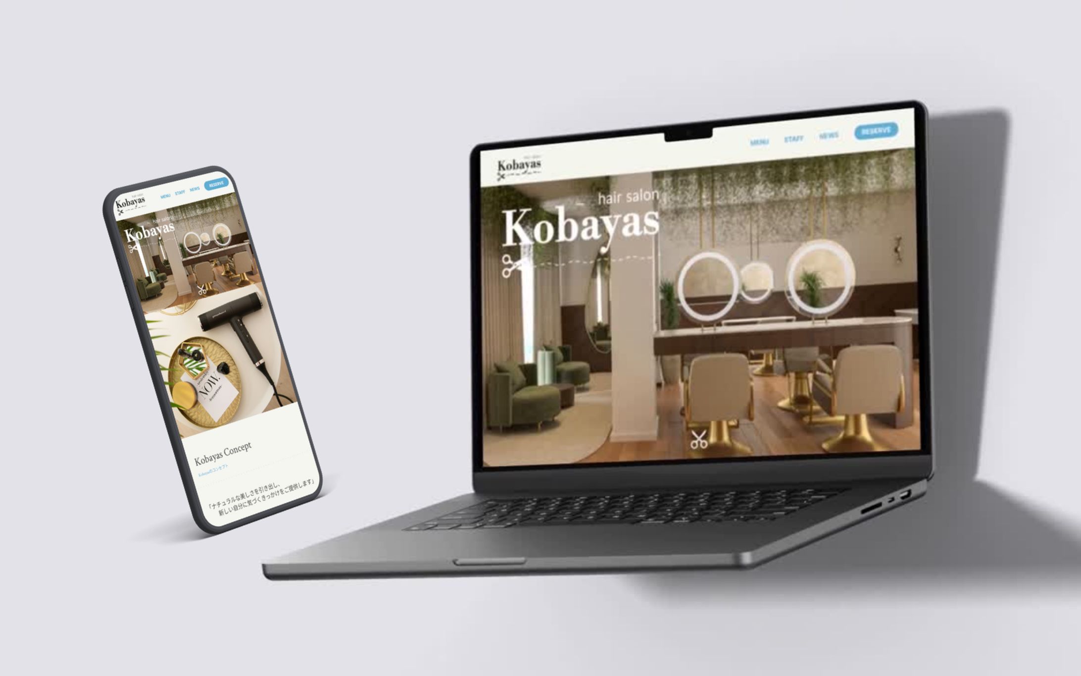 【架空案件】美容室のTOPページ-1