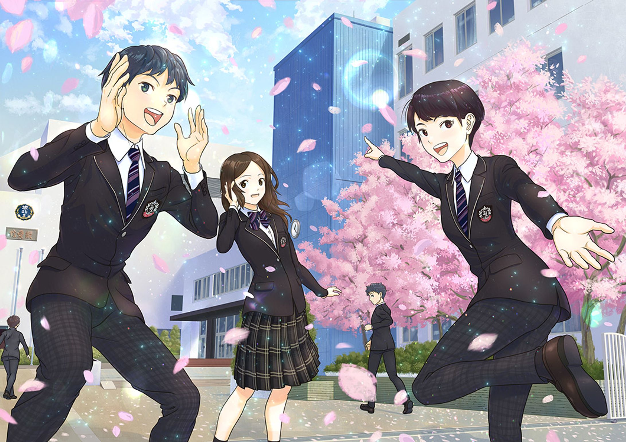 【お仕事】  学校制服メーカー・吉善商会様で使用するイラストを担当いたしました。-1