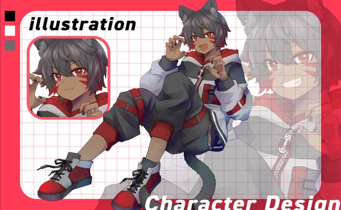 ハルメリィさま　オリジナルキャラクターデザイン+KV作成