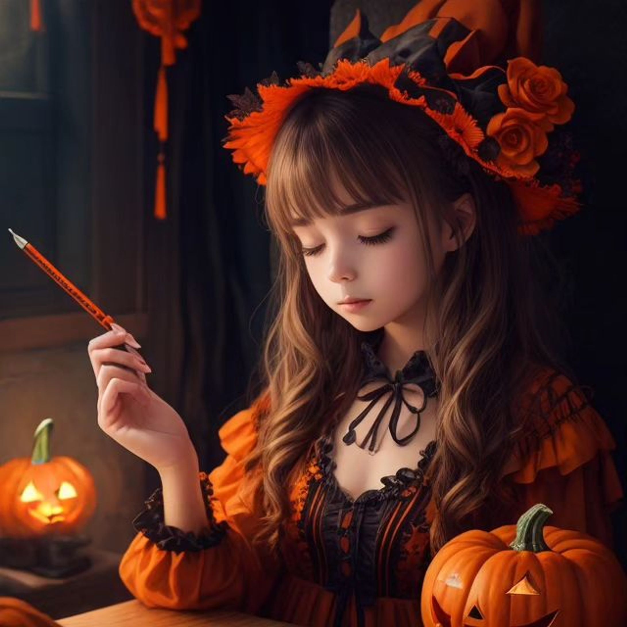 #ハロウィン #ハロウィンコスプレ #leonardoaiart-1