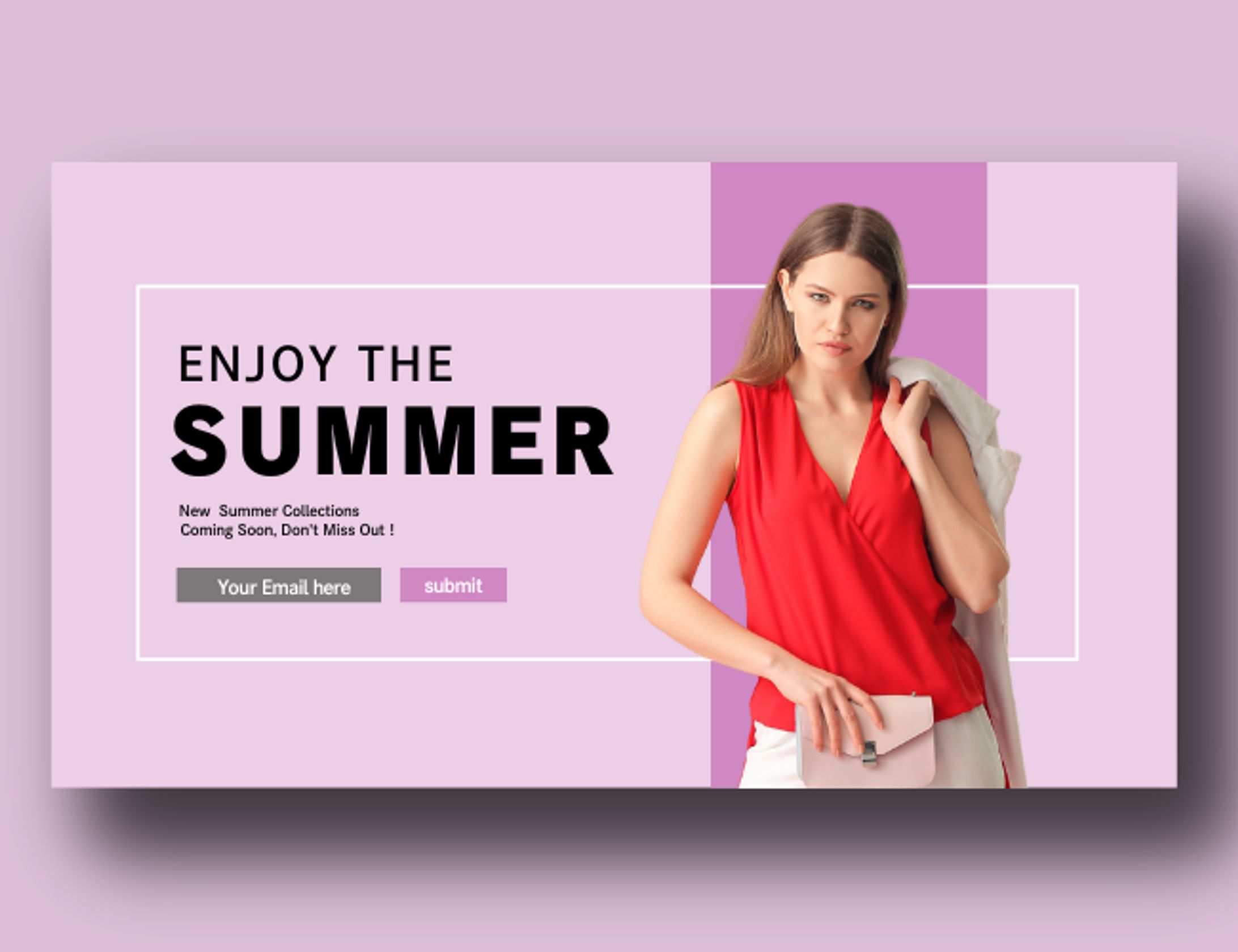 夏の新作ファッション告知バナー（ECサイト向け）-1