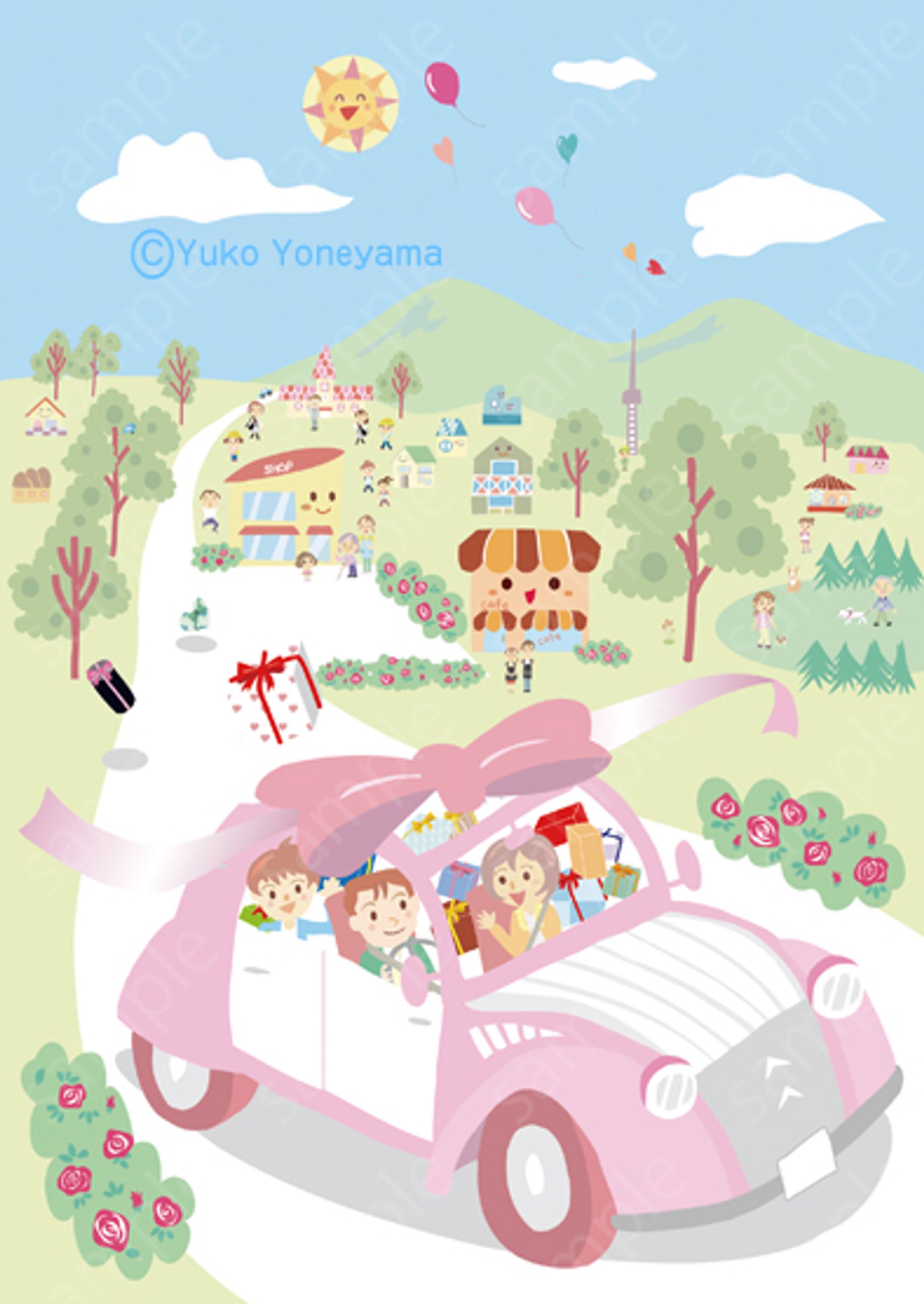 【イラスト】たのしいおかいもの（オリジナル）-1