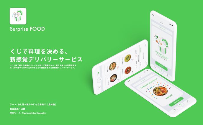 Surprise FOOD (UI・UXデザイン)