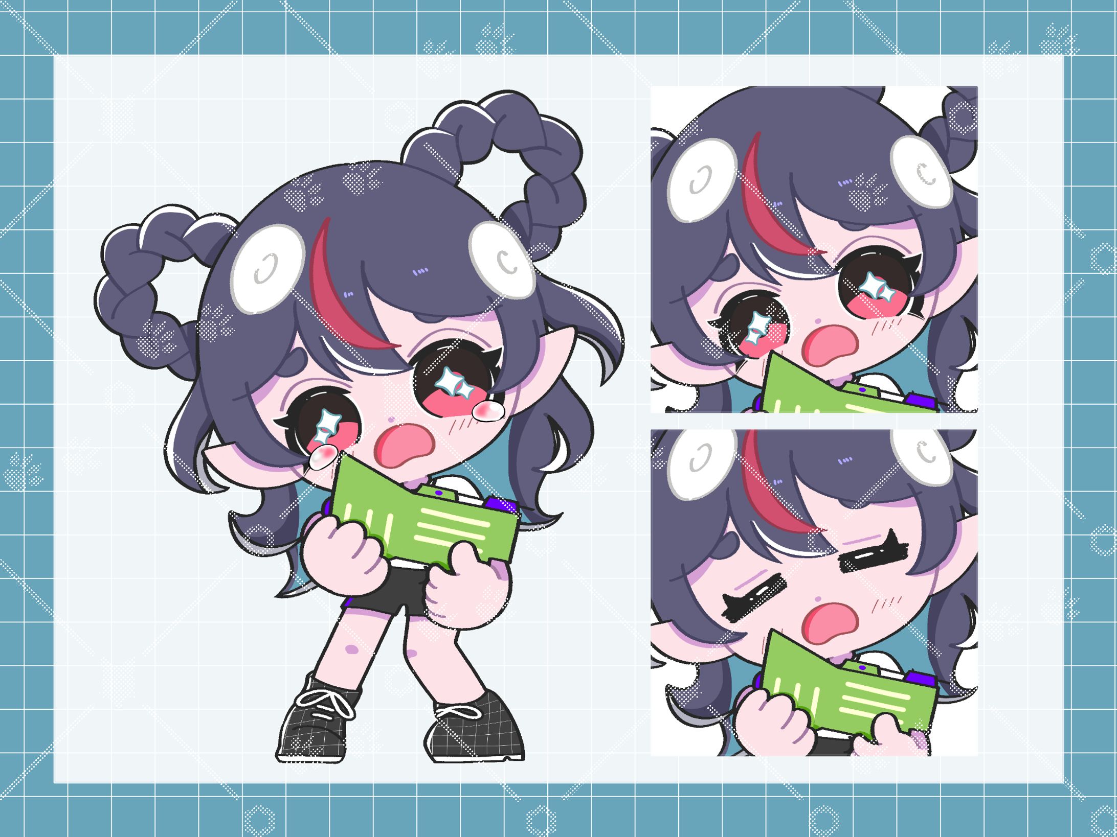 花緑青カナデ様スプラトゥーン風（ファンアート）-1