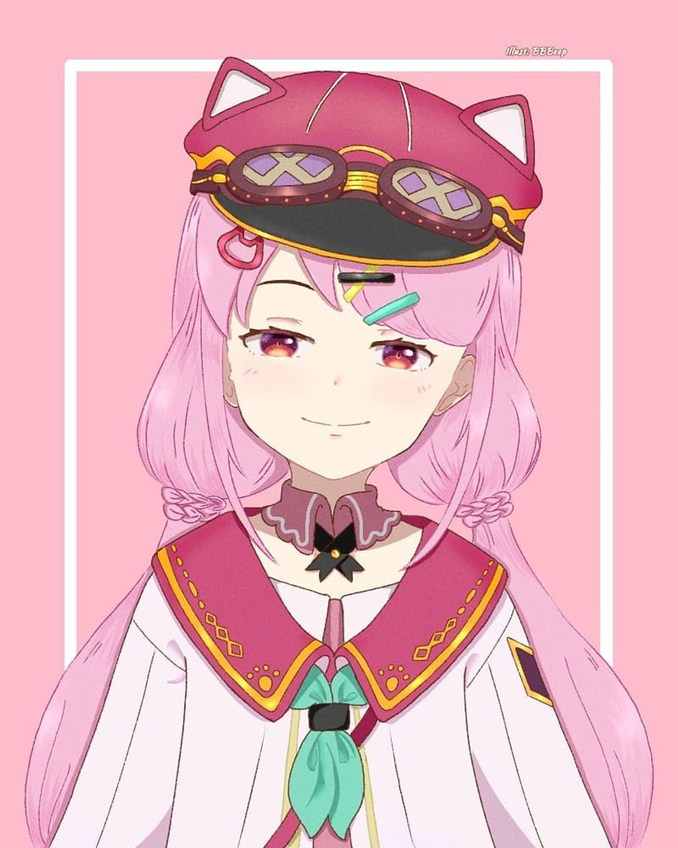 Bell's school uniform outfit 
.
.
.
#digitalart #vtuber #fanart #IbispaintX #illustration #ViViD #vivid_virtual-1