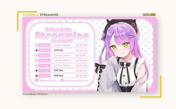 schedule、gaming