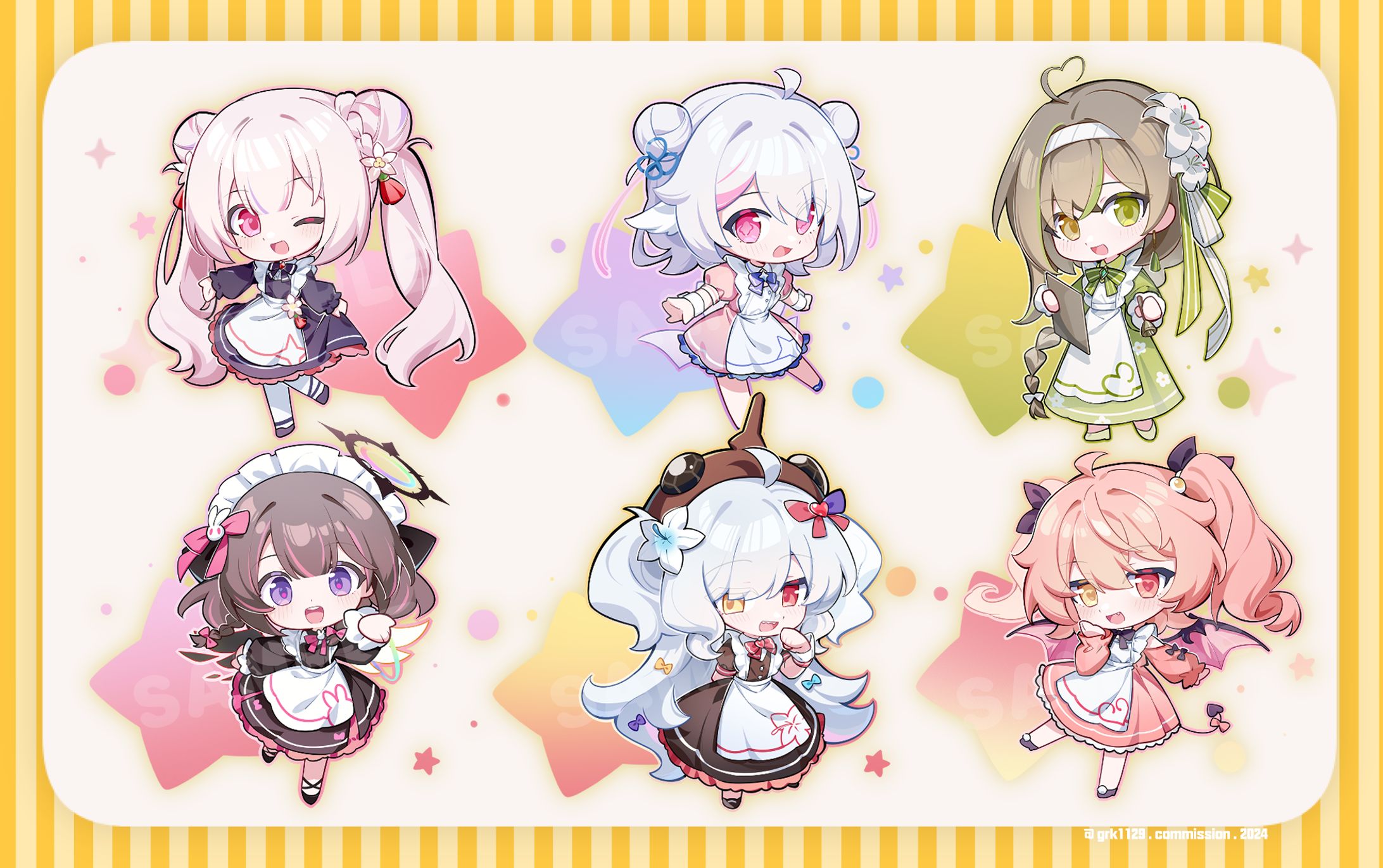 申放送様×三月獸mini様 「コラボカフェSDイラスト」-1