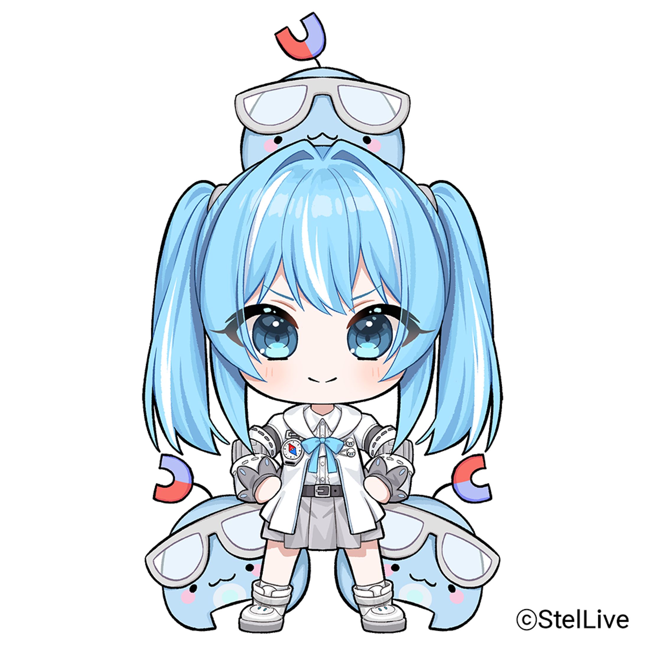 「STELLIVE」荒波子タビ　アクリルキーホルダーイラスト-1
