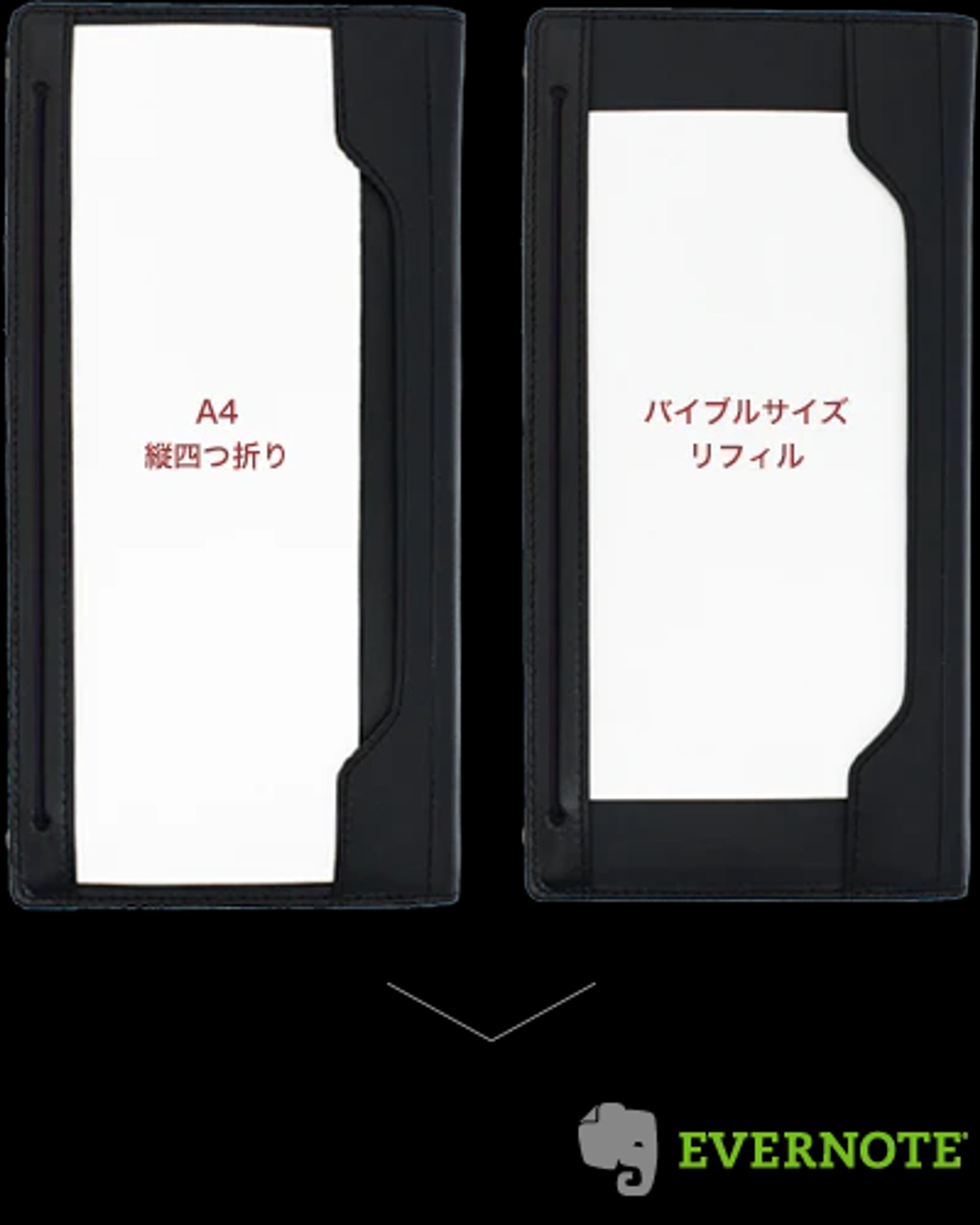 「バイブル」も「A4」も ぴったり入る特別な構造