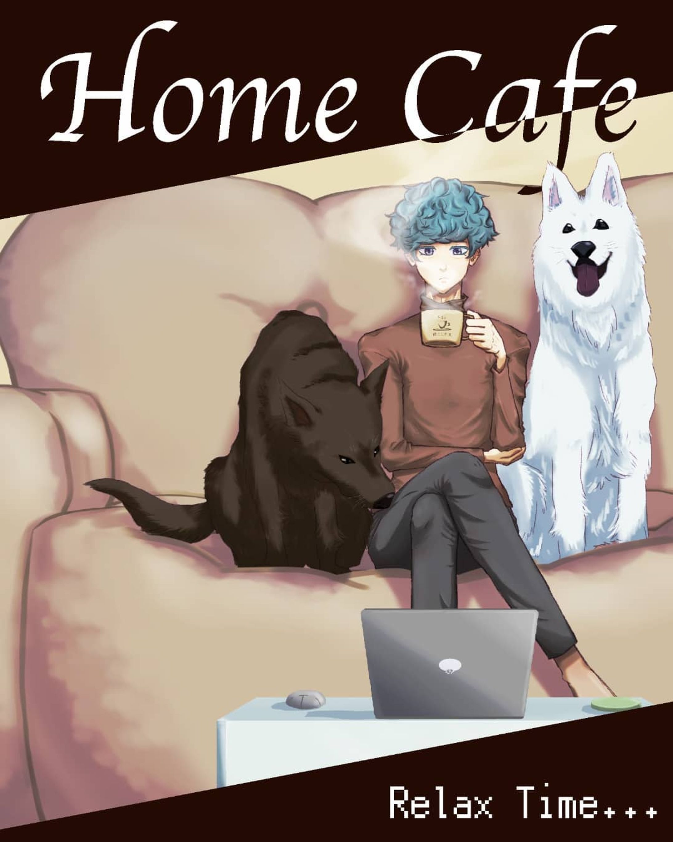 【カフェオレブレイク】

コーヒーブレイクとは
仕事や作業を中断してコーヒーを飲む短い休憩のこと。
眠気覚ましや集中力向上の効果がある。

でも僕にとってブラックコーヒーは苦いので、コーヒーにミルクを混ぜてカフェオレブレイク！
大好きな2匹にも癒やされてーーー
さぁ、もうひと頑張り♪

@keivi.JP さん主催、@cafesnap さんコラボ
#KEIVIコンテスト #珈琲日和展
参加させていただきます！
#captors
#captors 始めました

そしてcaptorsはじめました！
是非プロフィールからチェックしてみてください！

#イラスト
#イラスト好きと繋がりたい-1