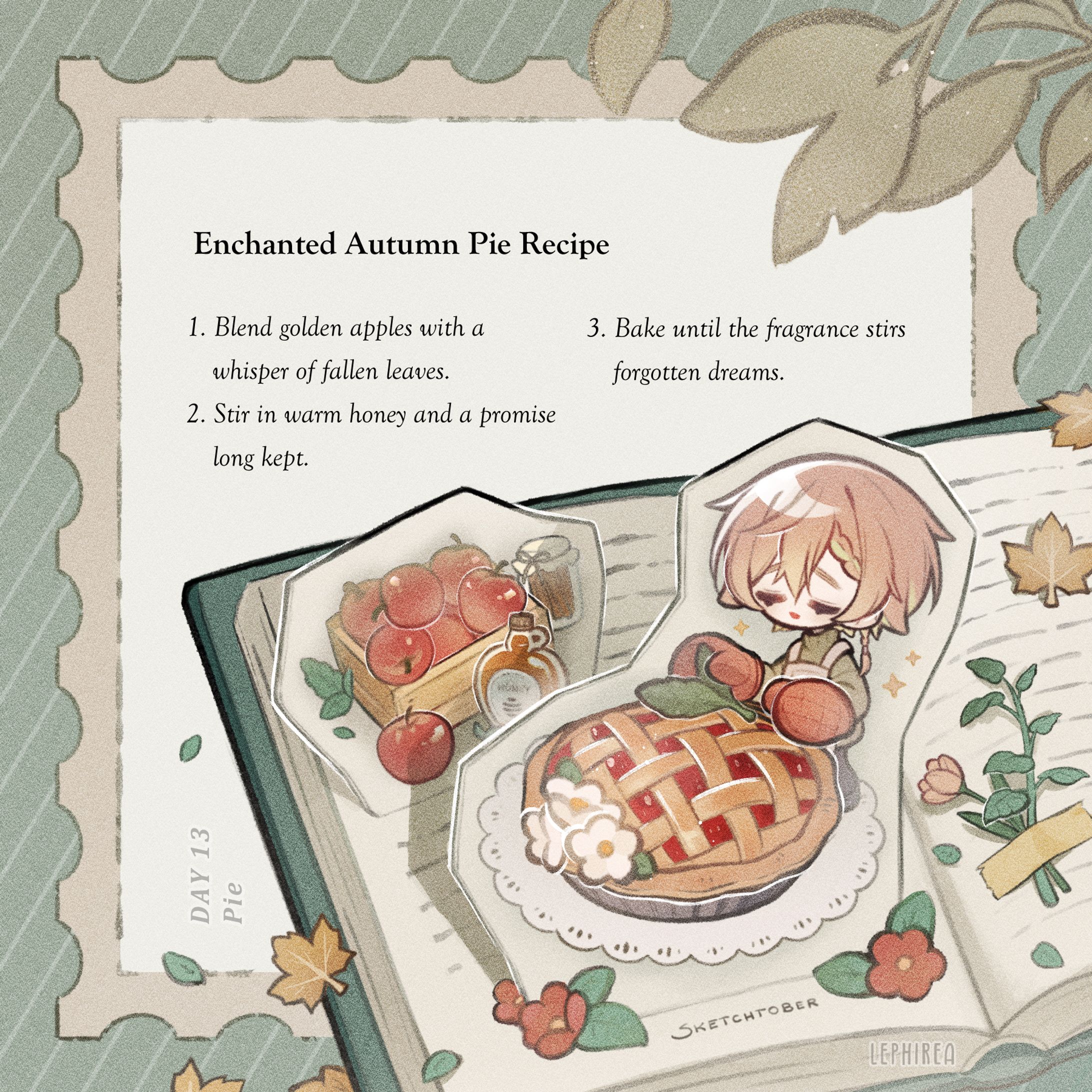 【Sketchtober】Rea - Pie 🍎-1