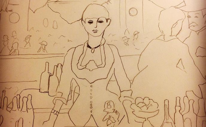 イラストレーション、chatting