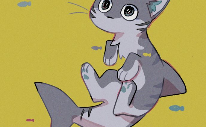 お気に入り絵🦈🐈