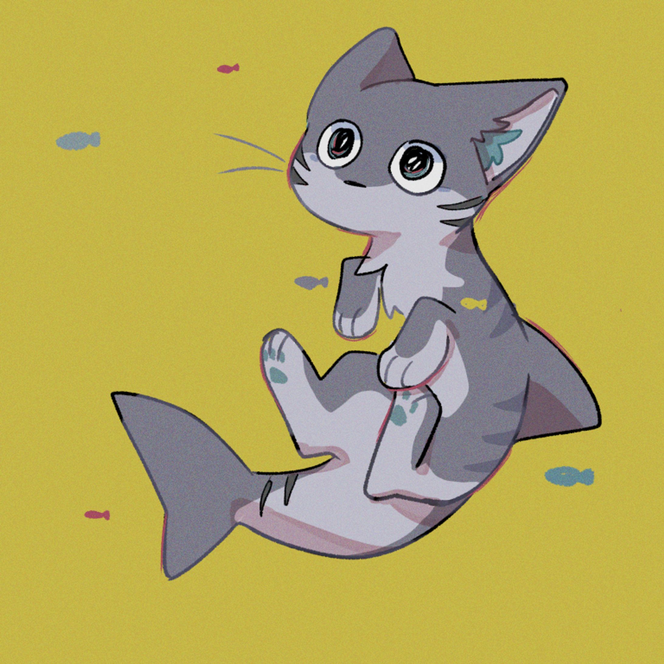 お気に入り絵🦈🐈-1