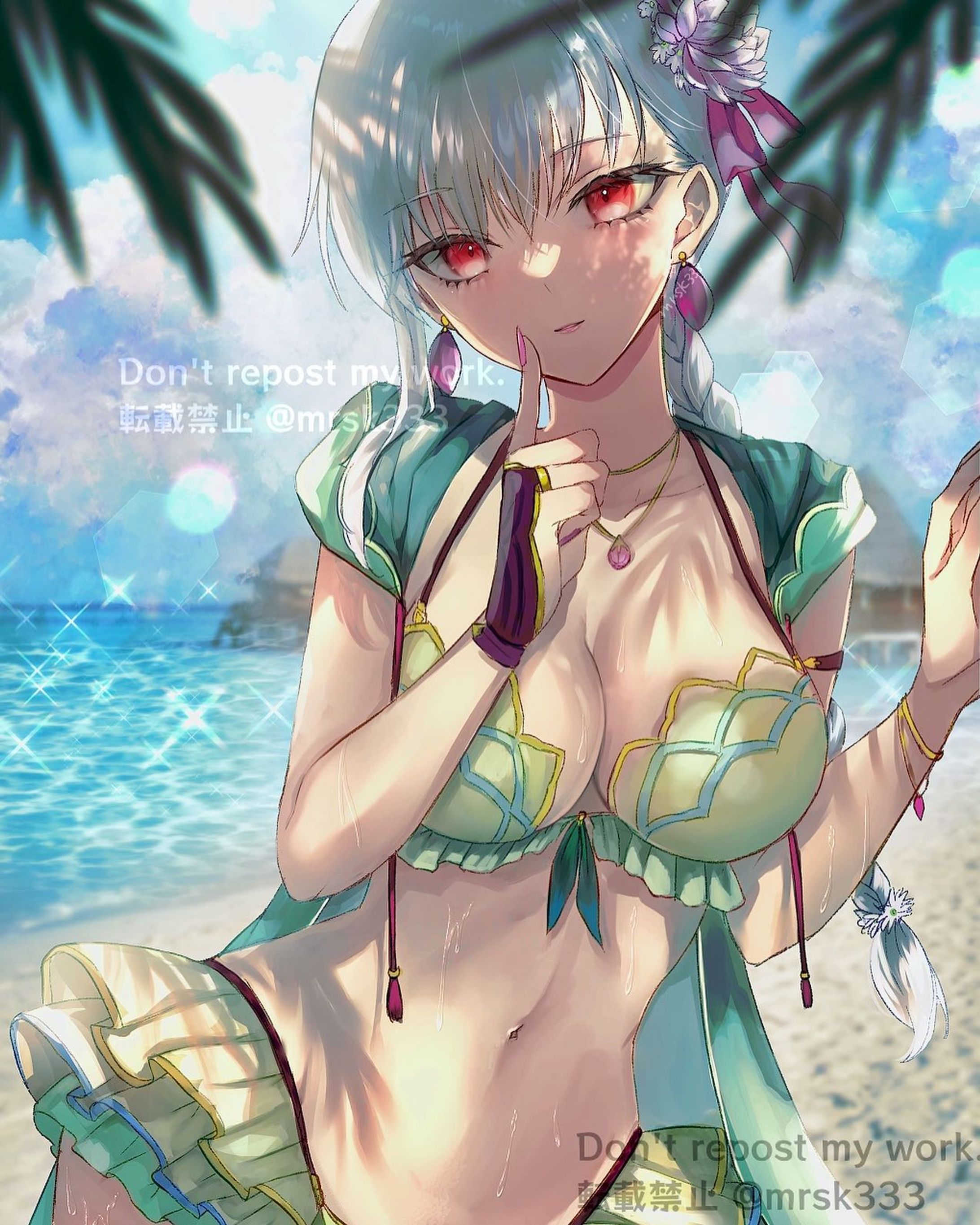 #水着カーマ #カーマ #FGO #fate #illustration #clipstudiopaint #水着-1