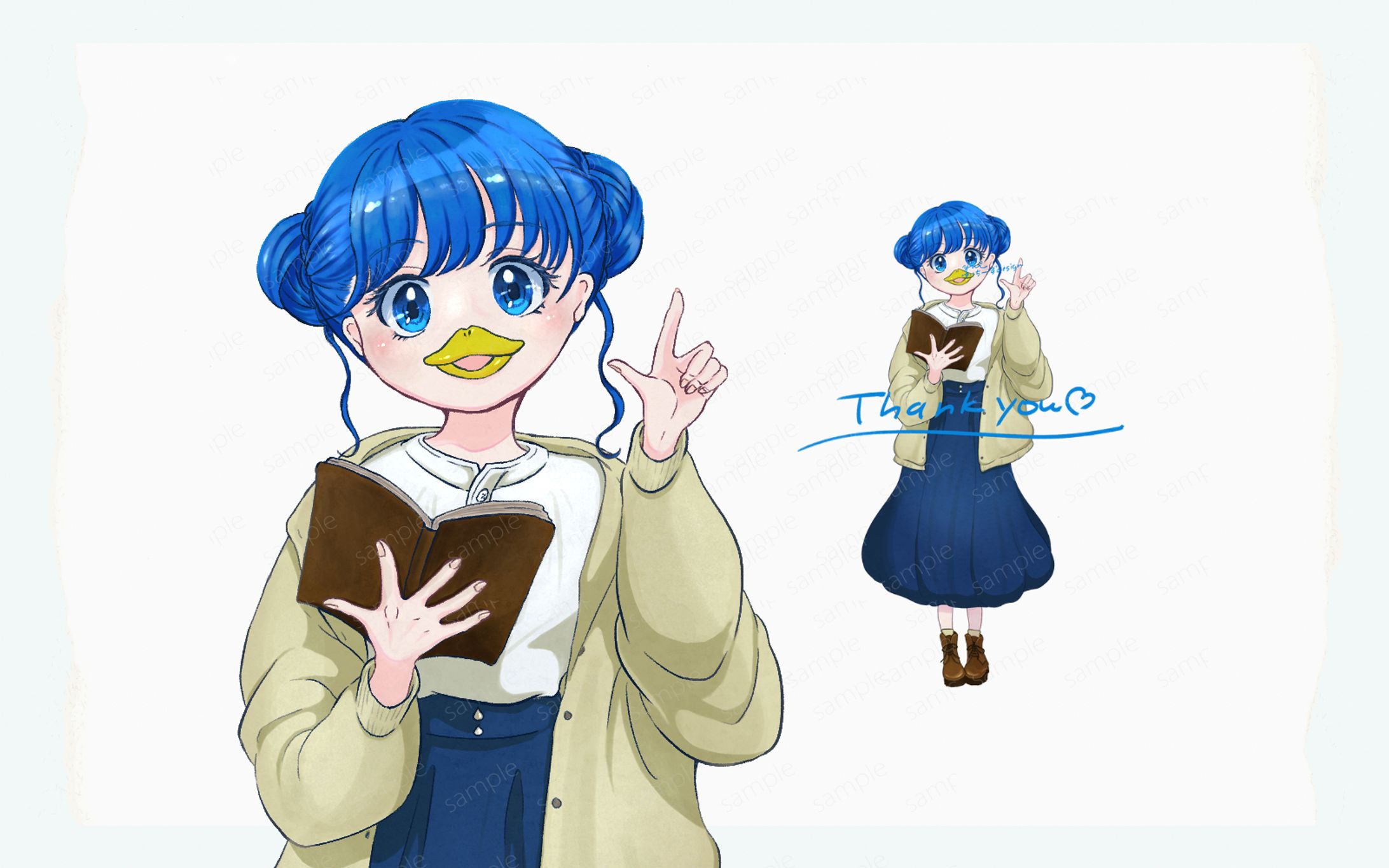 【立ち絵】マダミス盤面用立ち絵イラスト-1