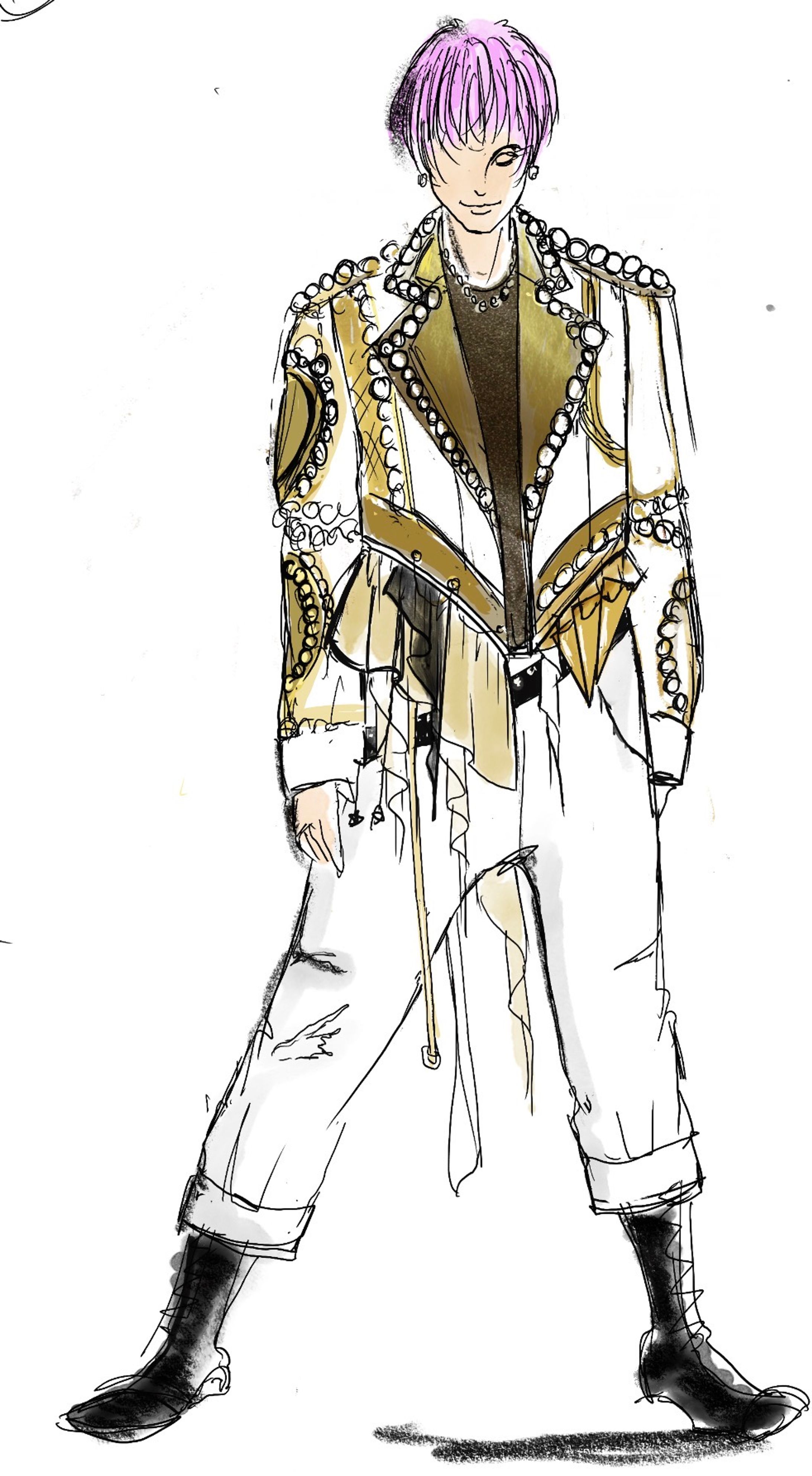 コンクール衣装のデザイン案