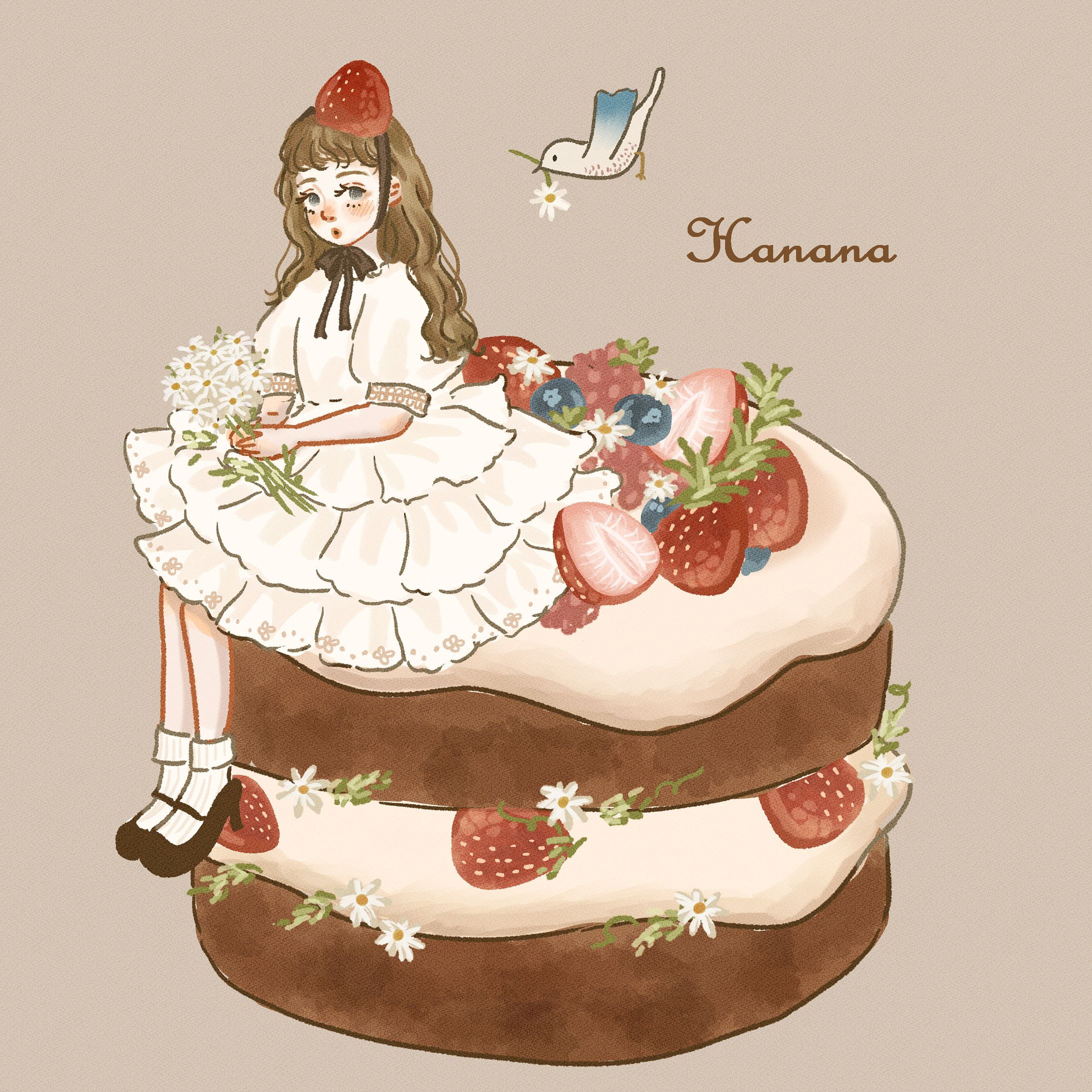 ハンドメイドこども服　hanana様　イラストオーダー-1