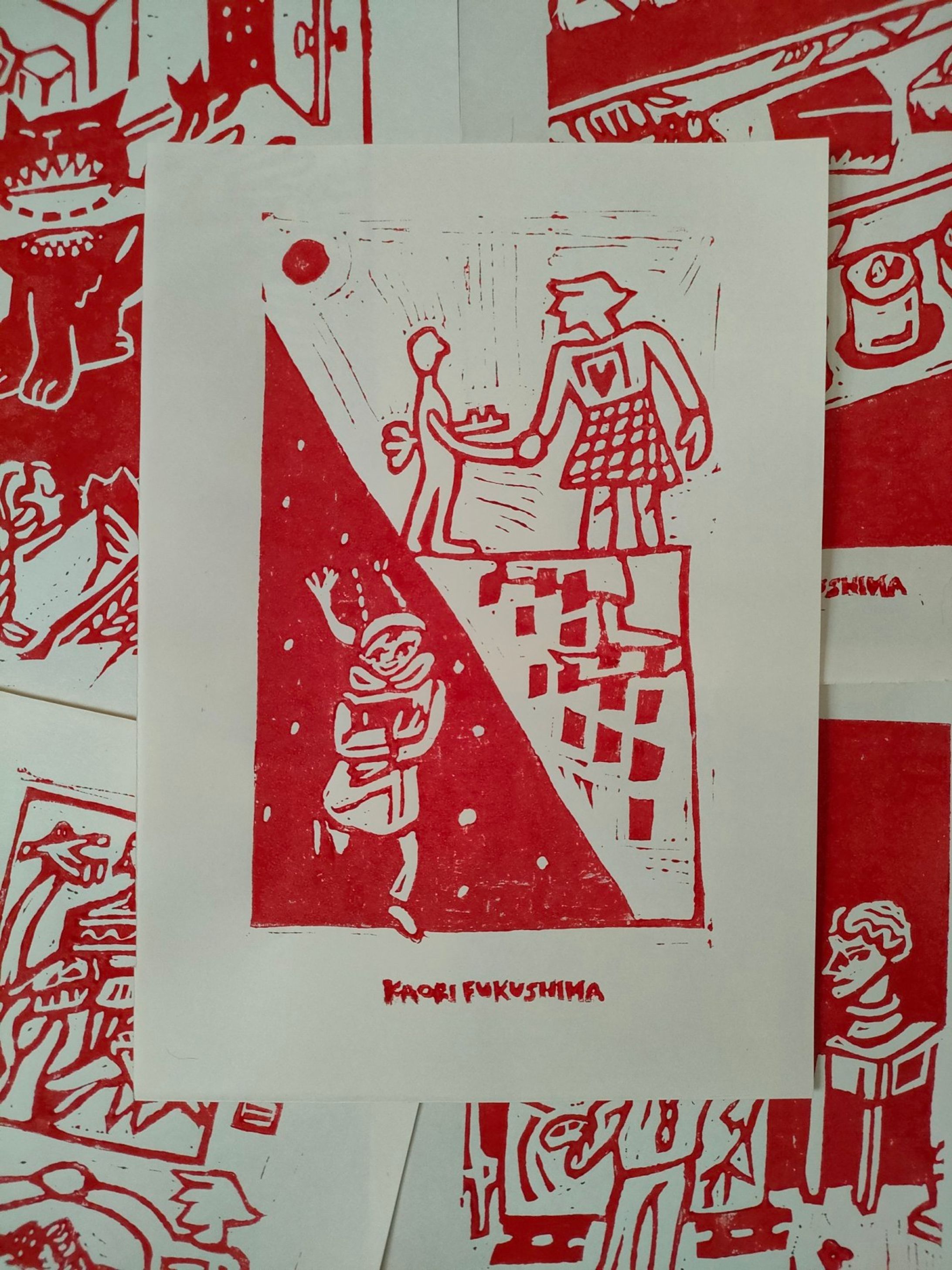 絵本「on a day of snow」-1