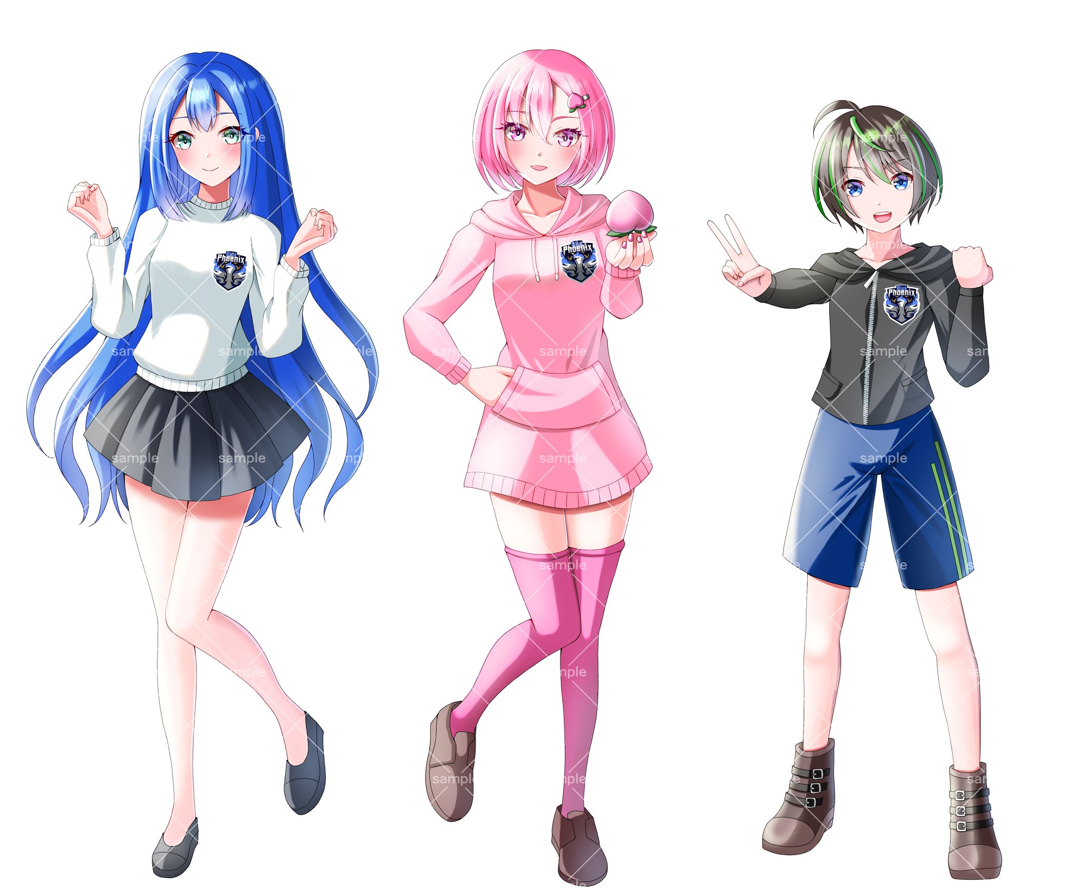 【ご依頼品】女性と少年の立ち絵-1