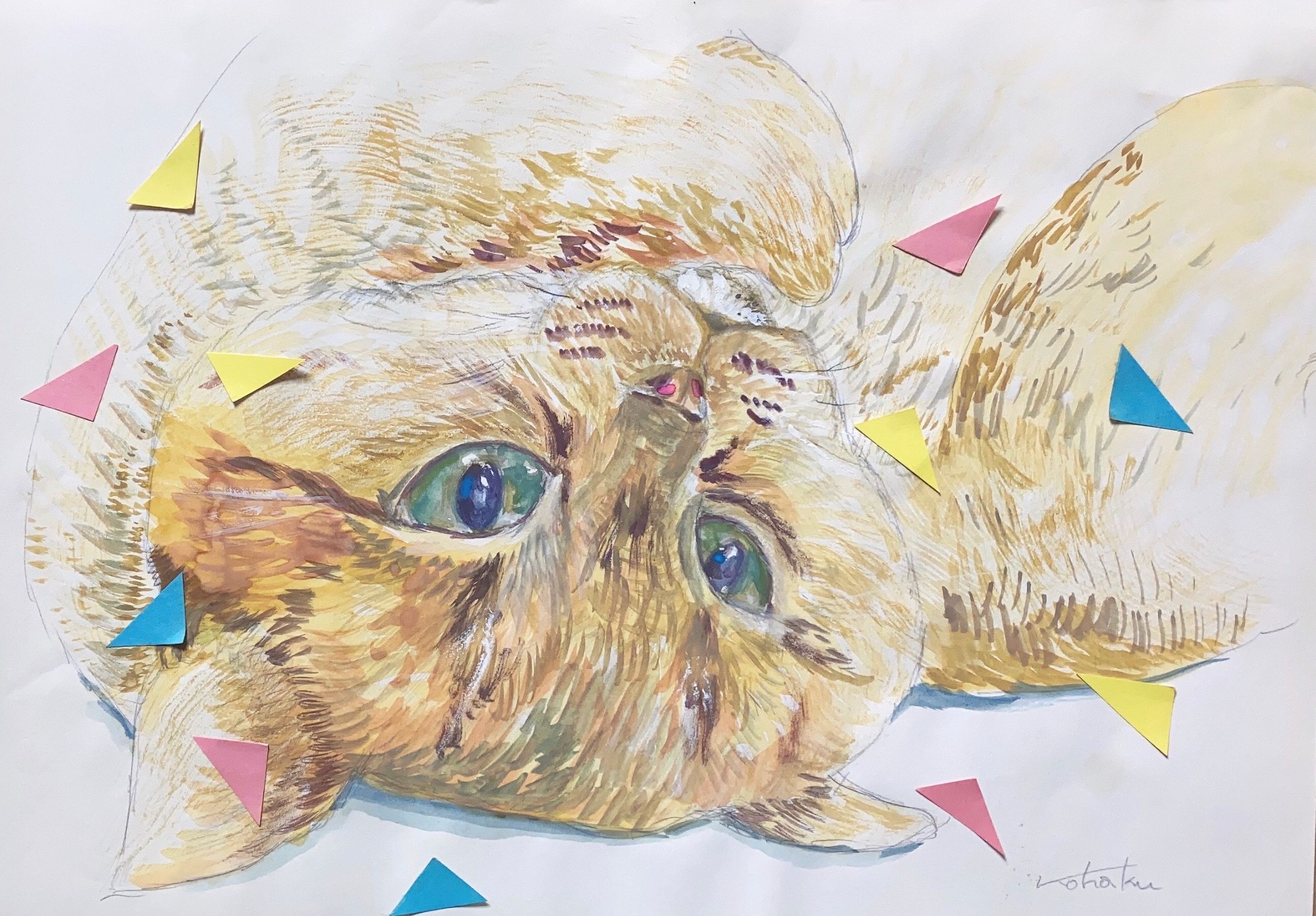 グリーンの瞳の猫-1