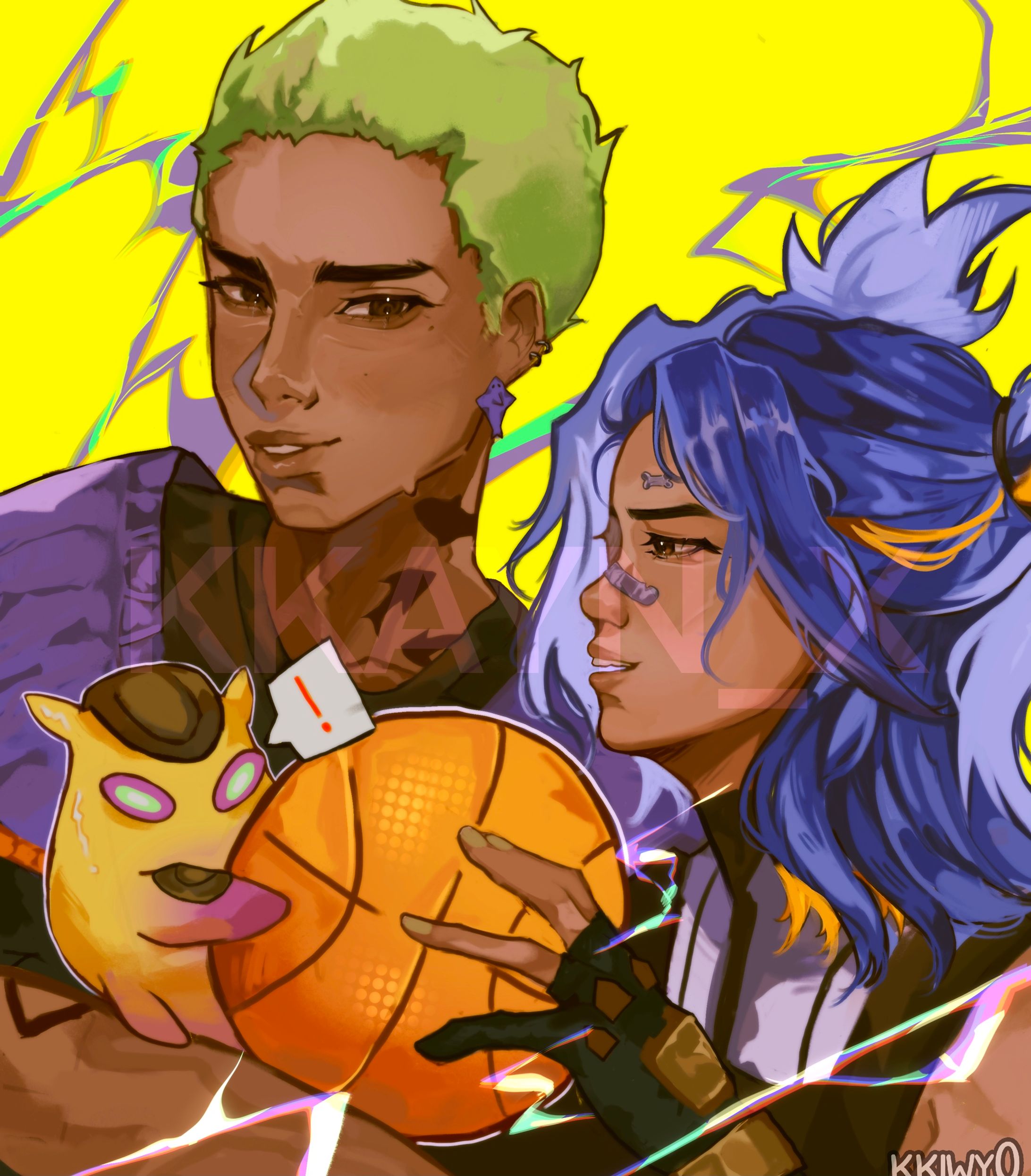 Neon n Gekko Fanart-1