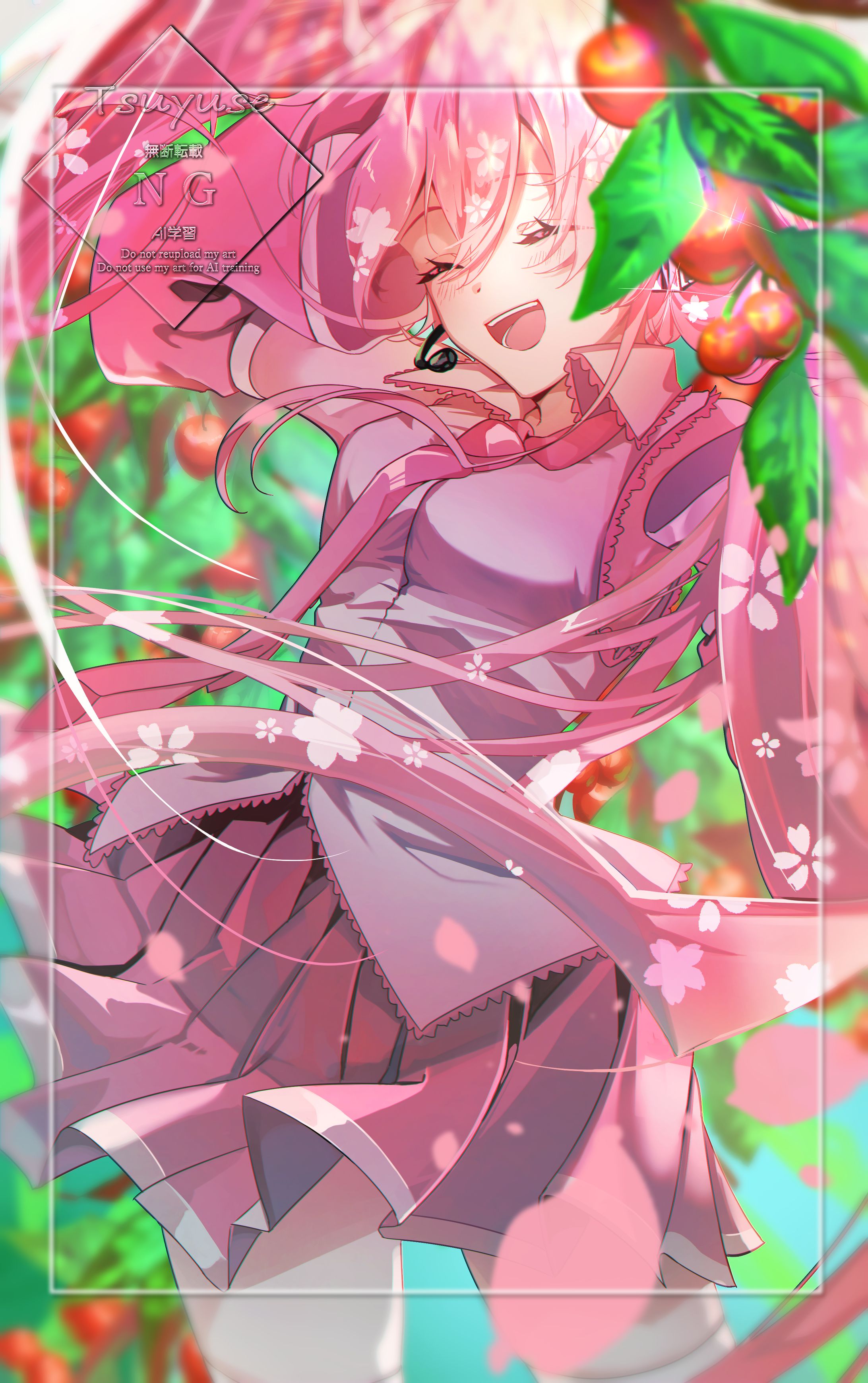 【趣味イラスト】桜ミク-1