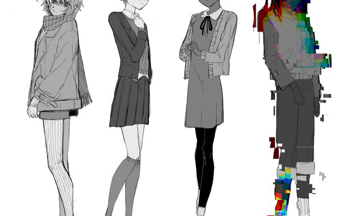 モノクロ系