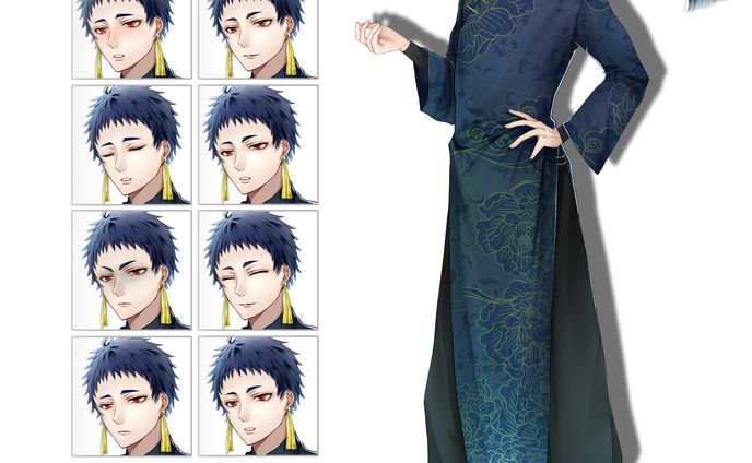 【立ち絵】チャイナ服男