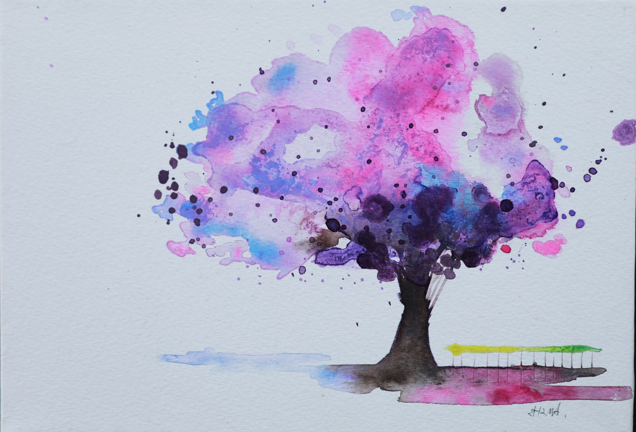 Colorful Forest Violet TreeJPG-1