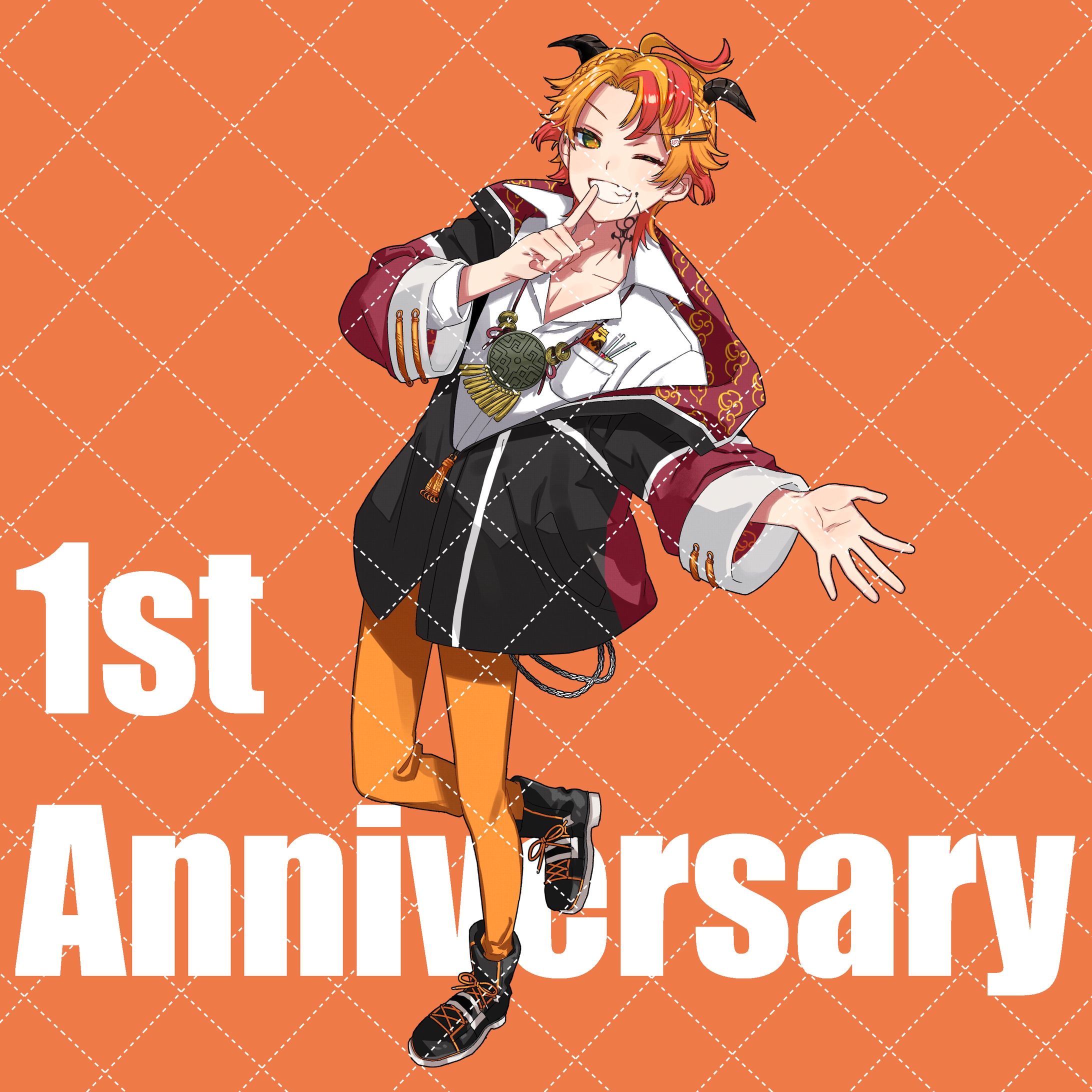 戴 真久利 様　1周年記念イラスト-1