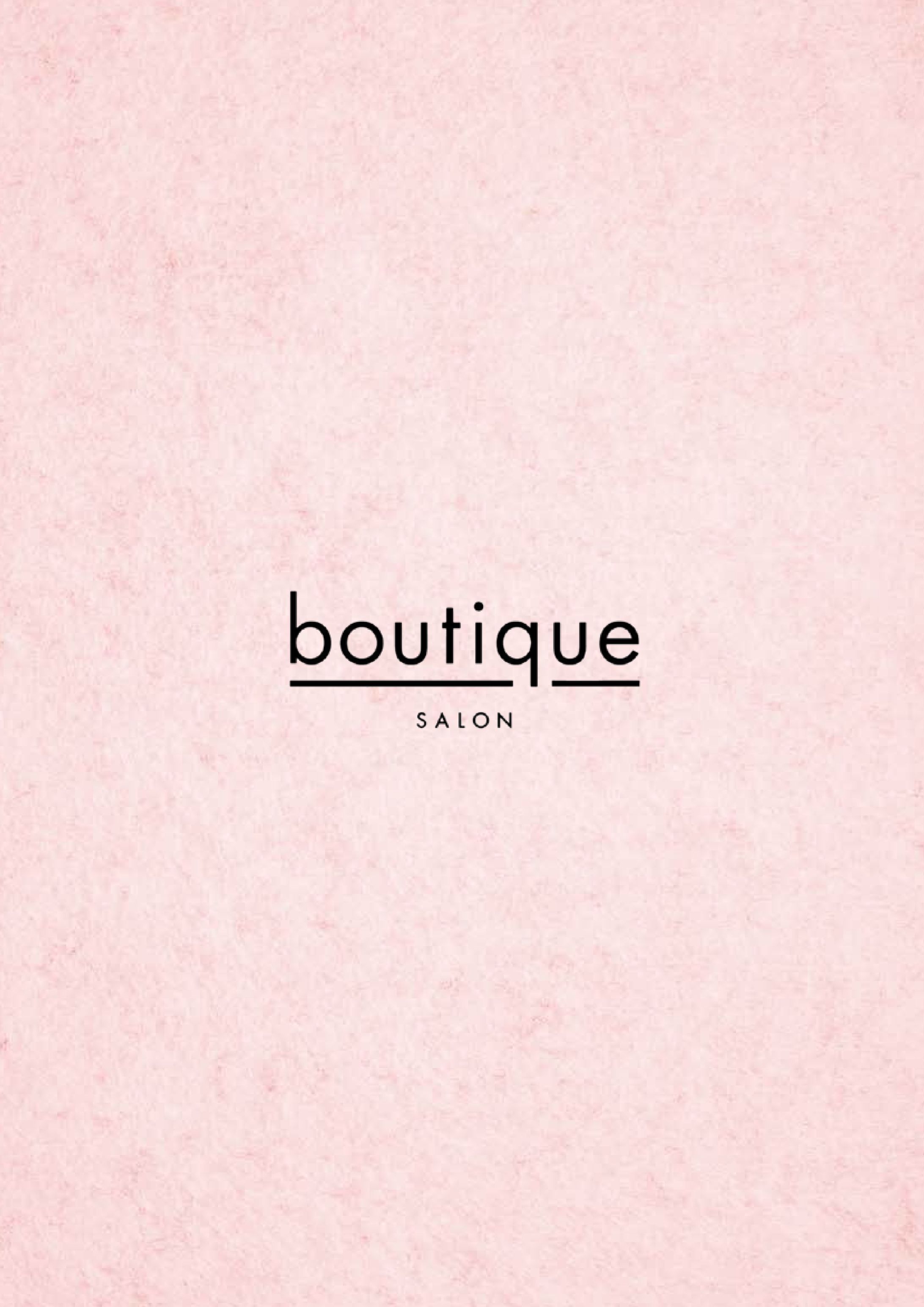 boutique SALON メニュー表-1