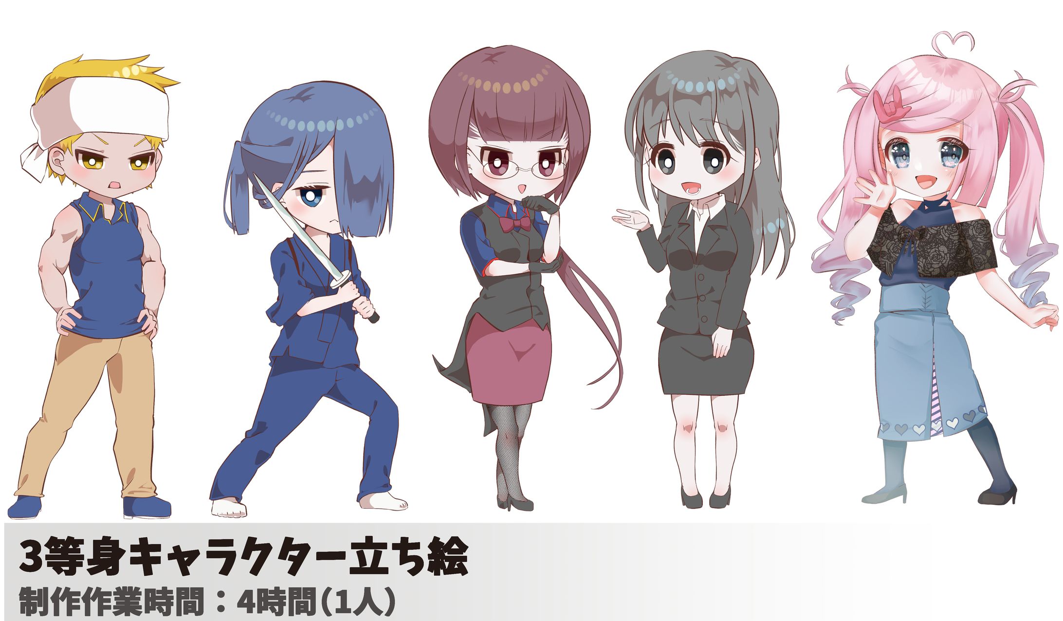 ミニキャラ　3等身-1