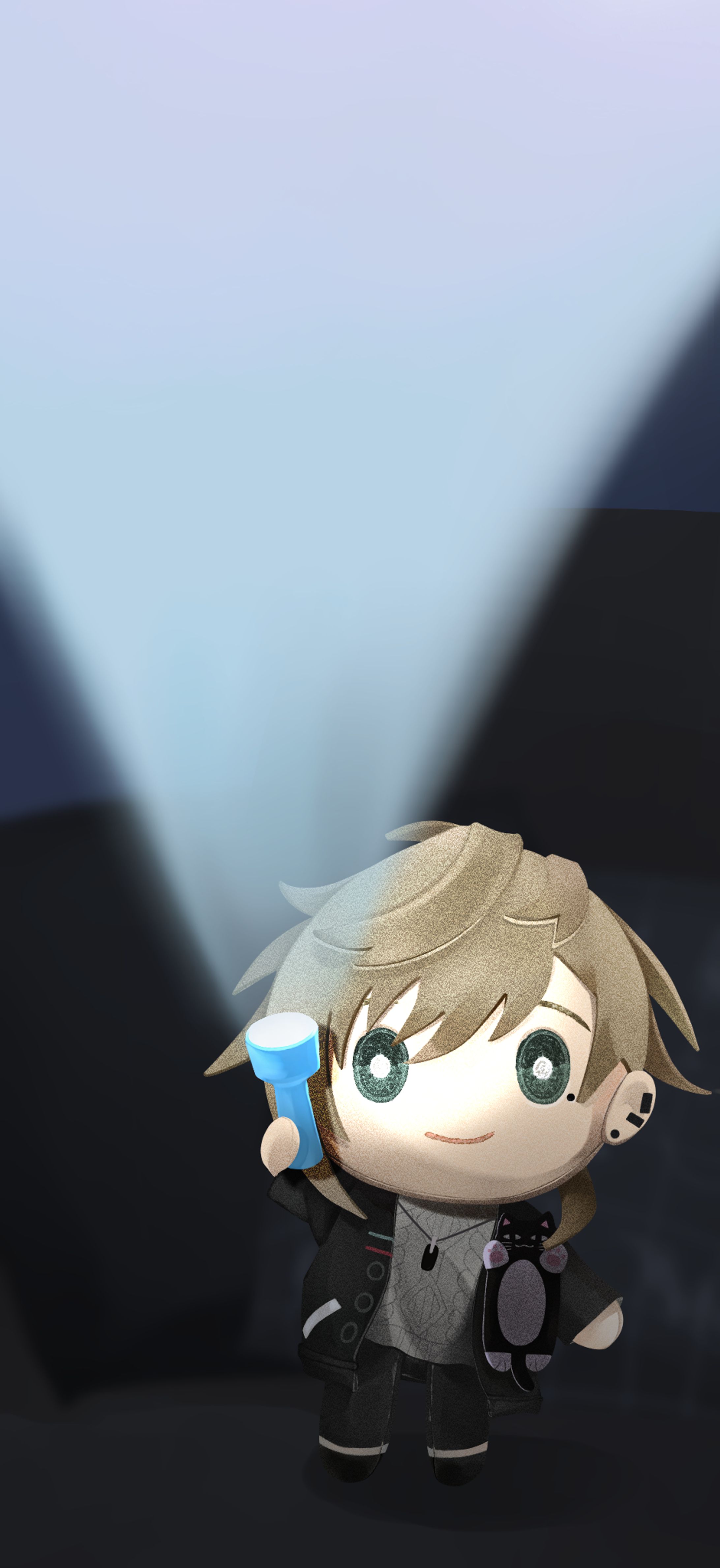 【ファンアート】ライトで照らすスマホ壁紙-1