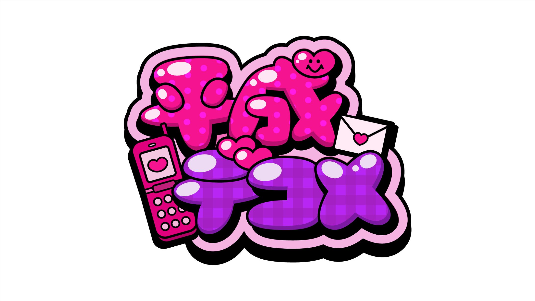 【作字 / ロゴ】平成デコメ風ロゴ 『平成デコメ』-1
