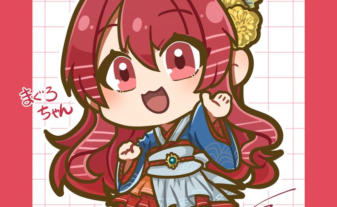 【創作】お寿司擬人化（まぐろ）