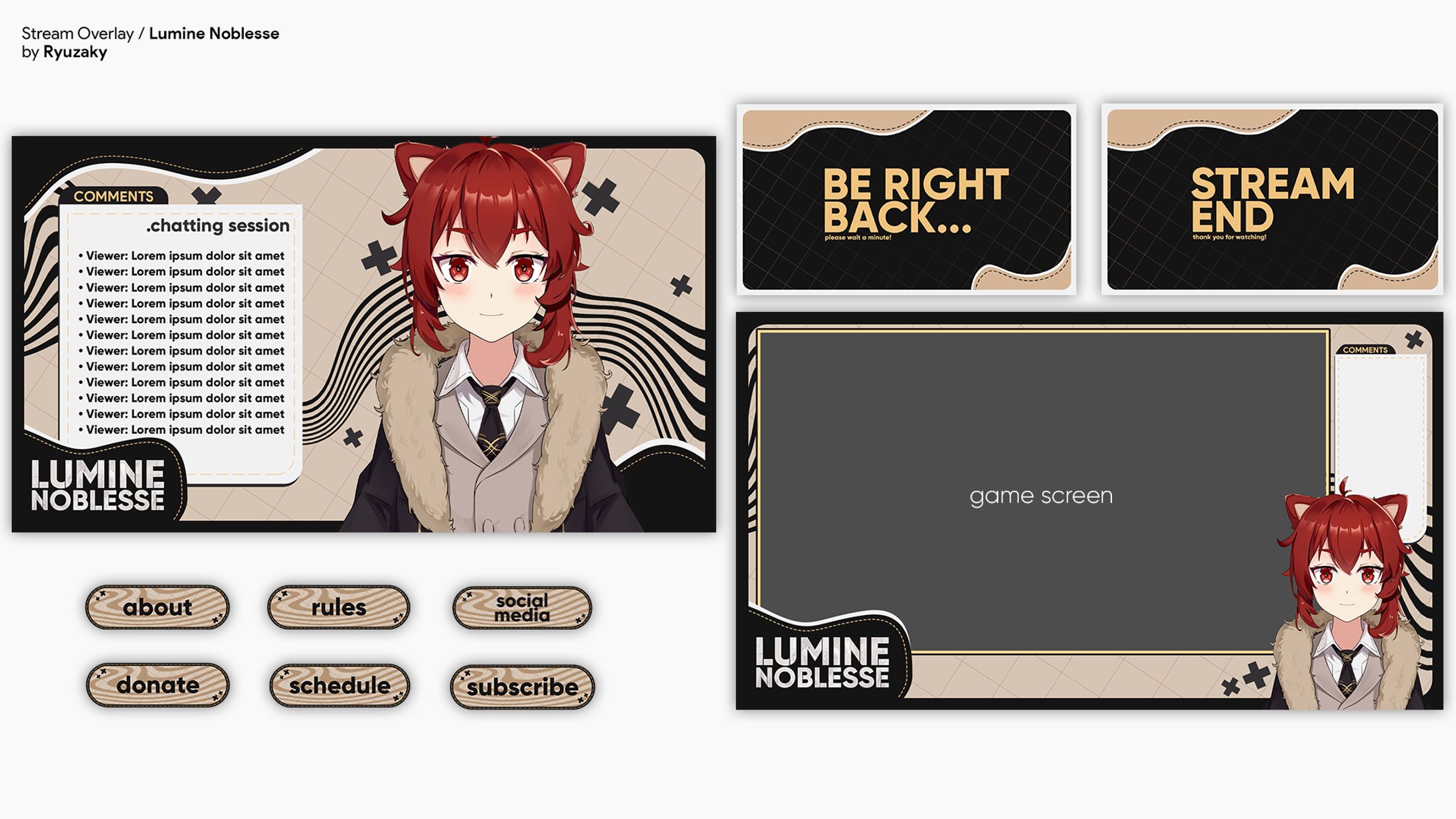 Lumine Noblesse's Stream Overlay-1