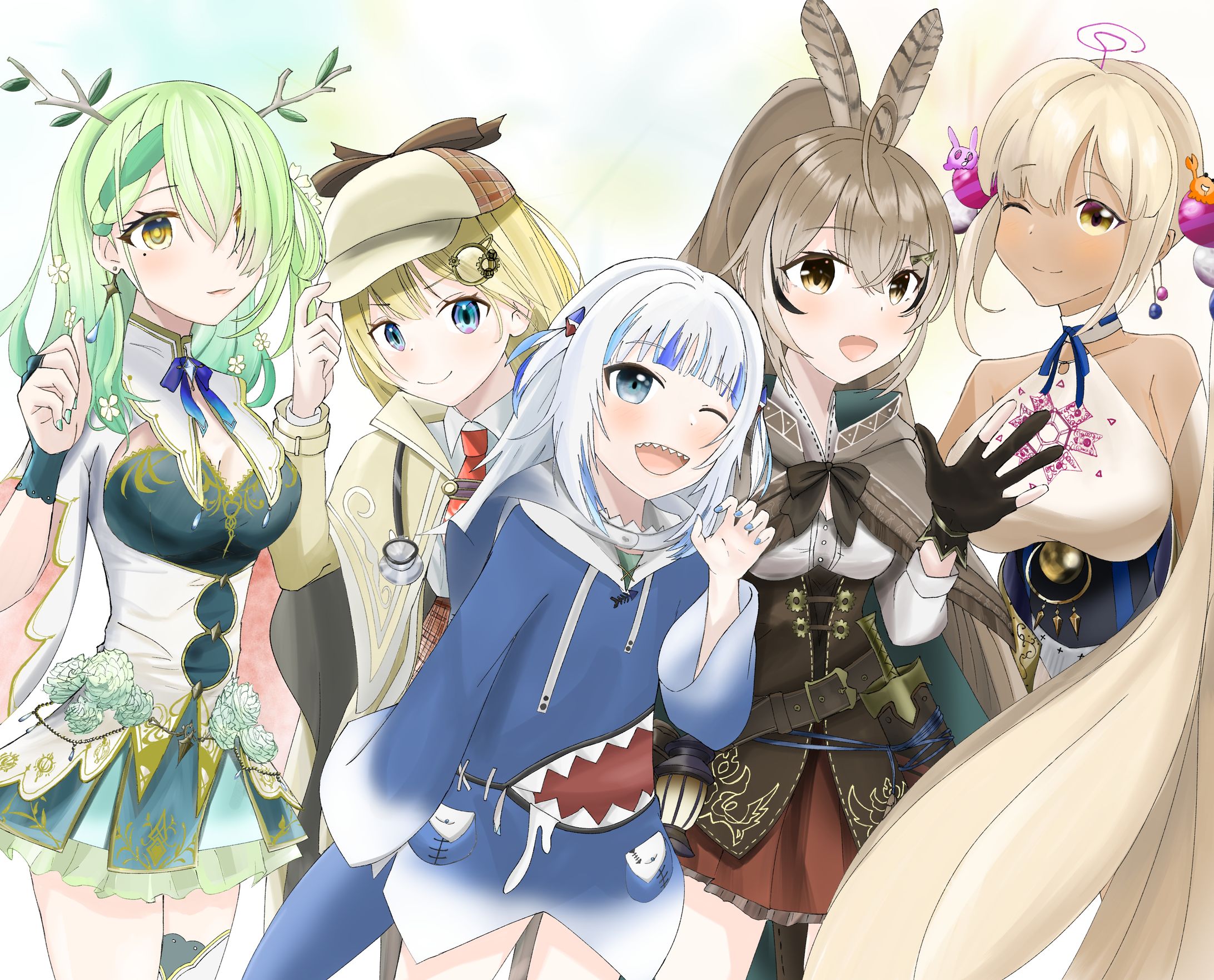 イラスト40(ホロライブファンアート：EN卒業生、配信活動終了者)-1