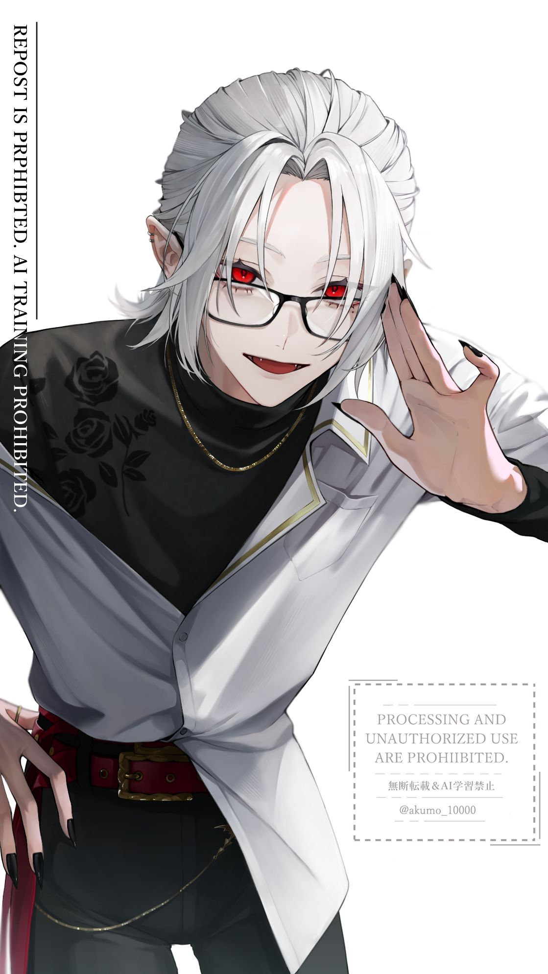 ハーフアップ葛葉さん