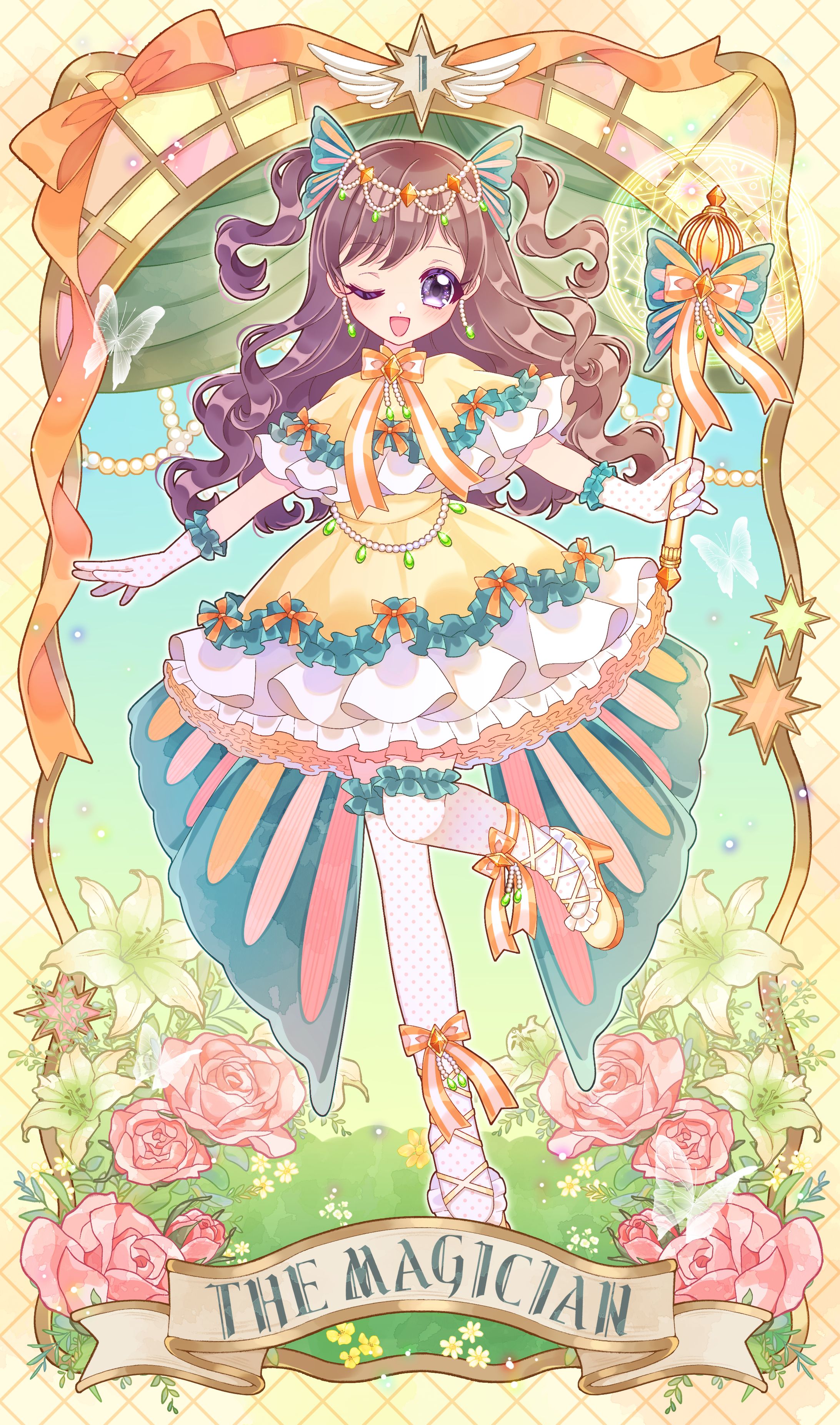 桃花わた様_タロットイラスト-1
