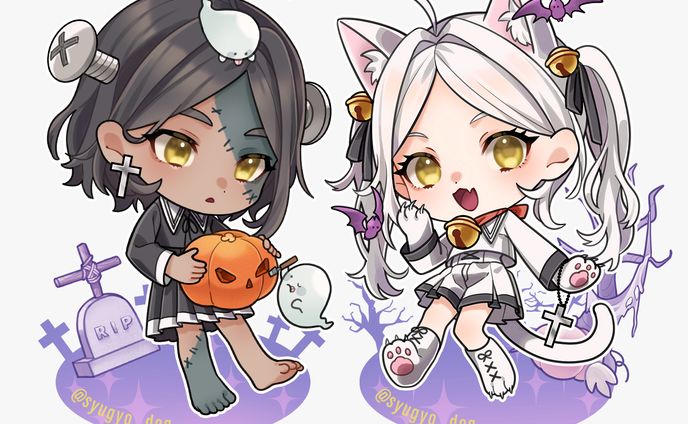 ハロウィンSDイラスト