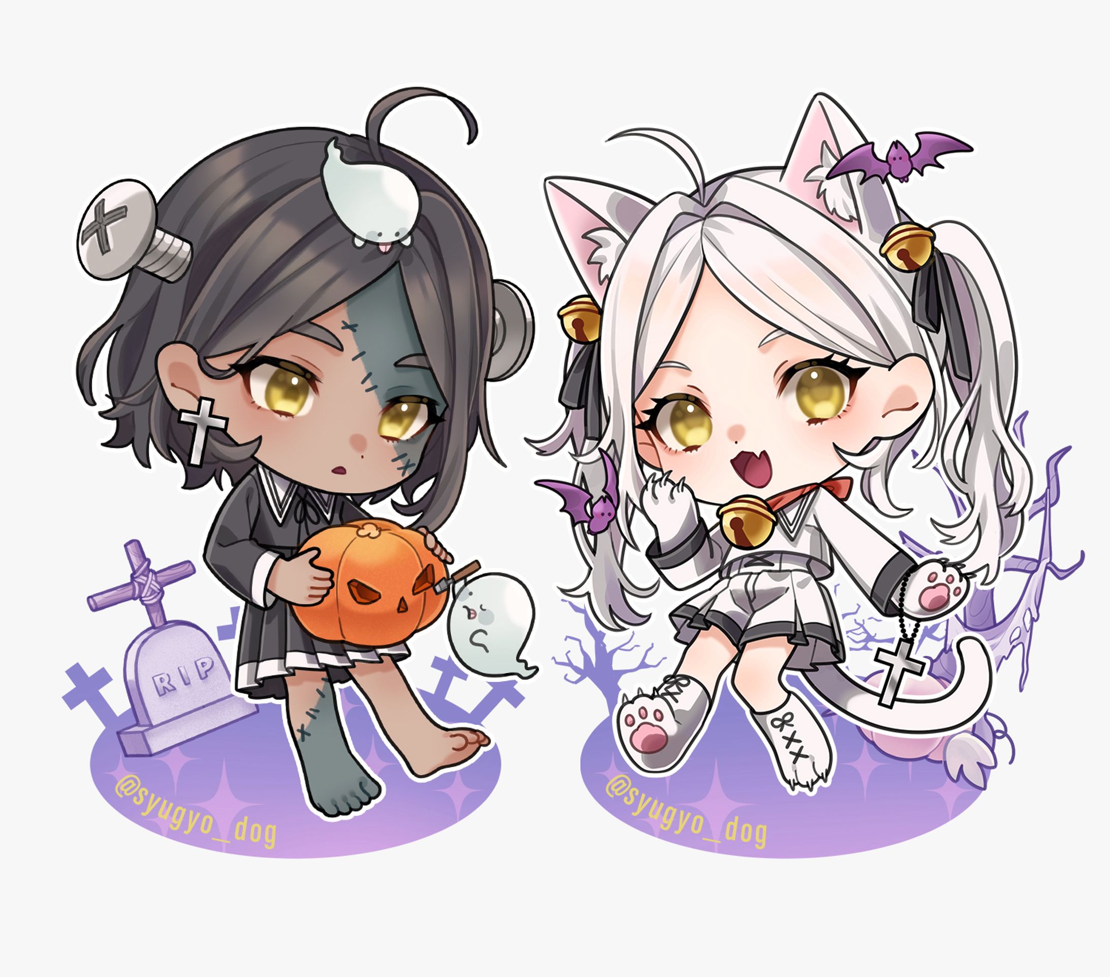 ハロウィンSDイラスト-1