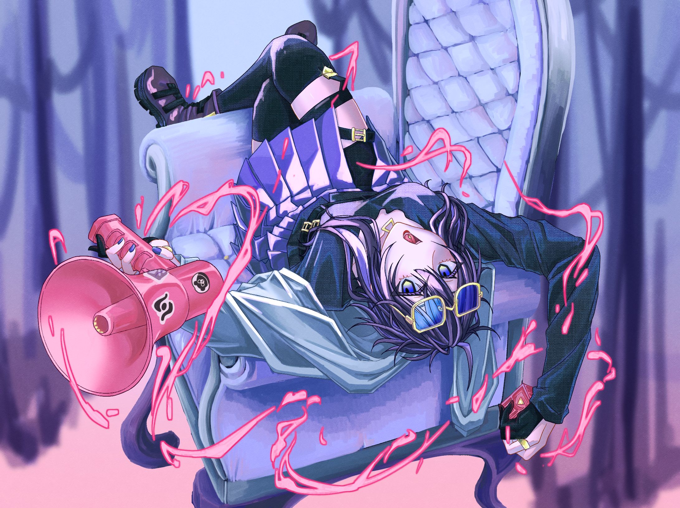 歌ってみた動画用イラスト作例-1