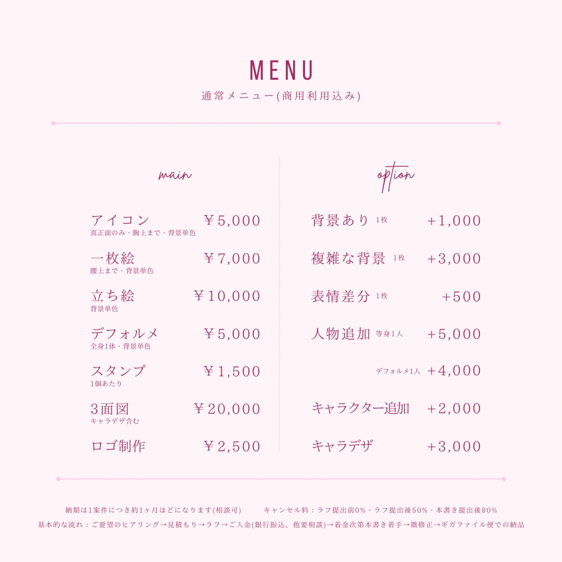 💐ご依頼料金表💐【作品について】必読-1